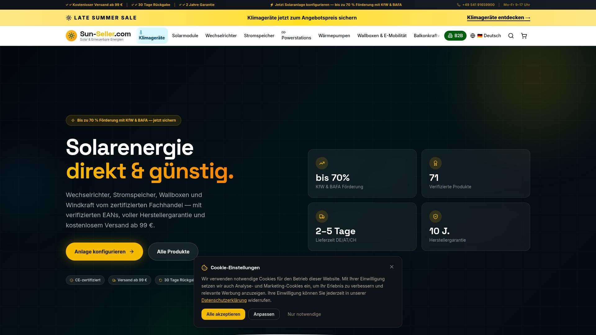 Screenshot sun-seller.com
