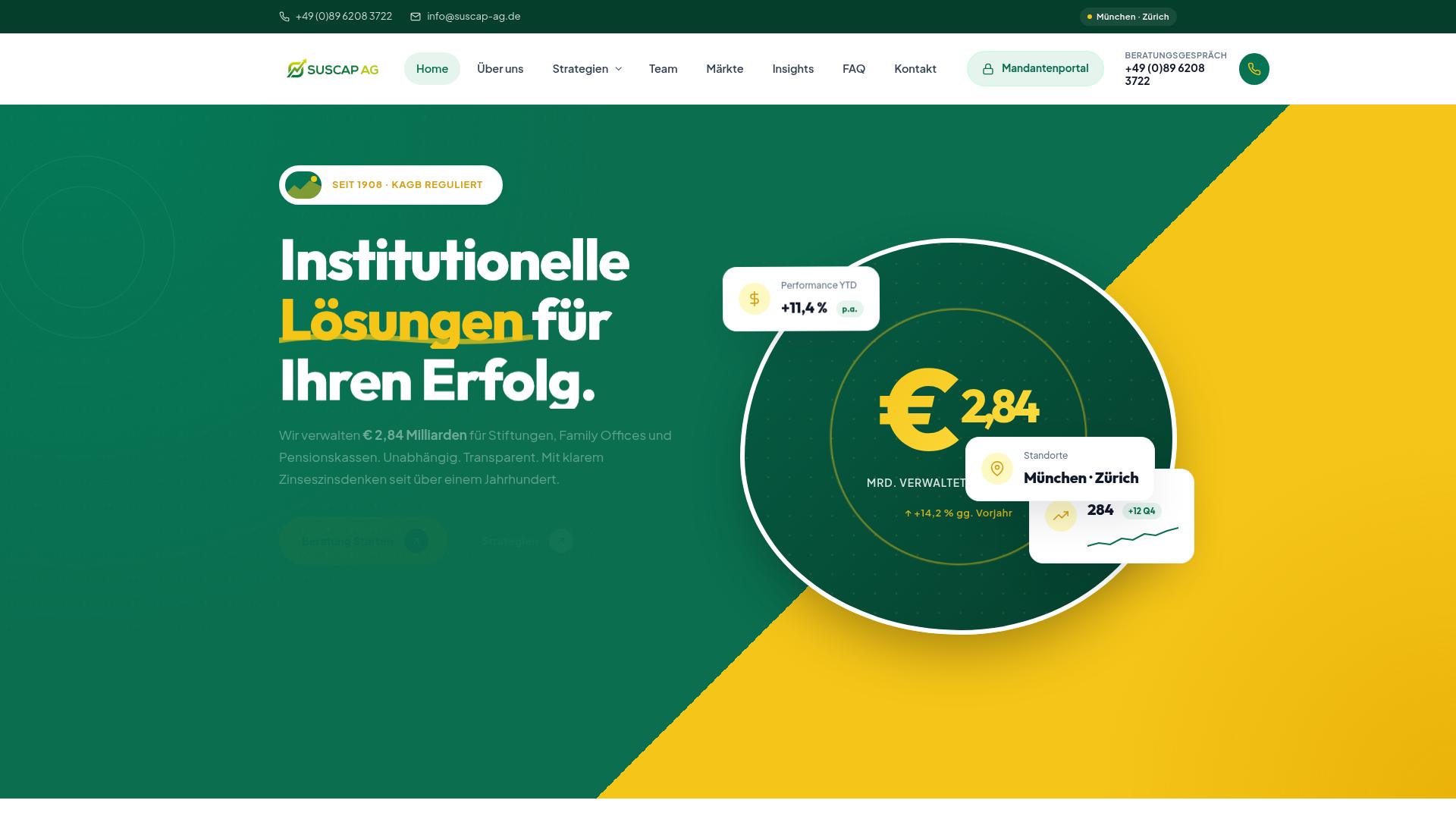 Screenshot suscap-ag.de
