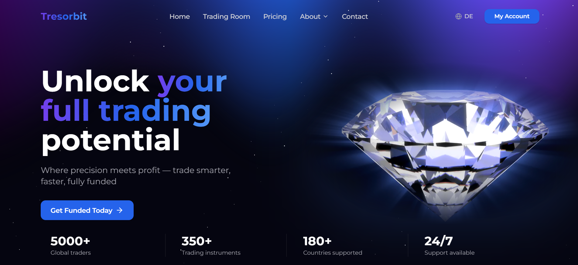 Screenshot tresorbit.com