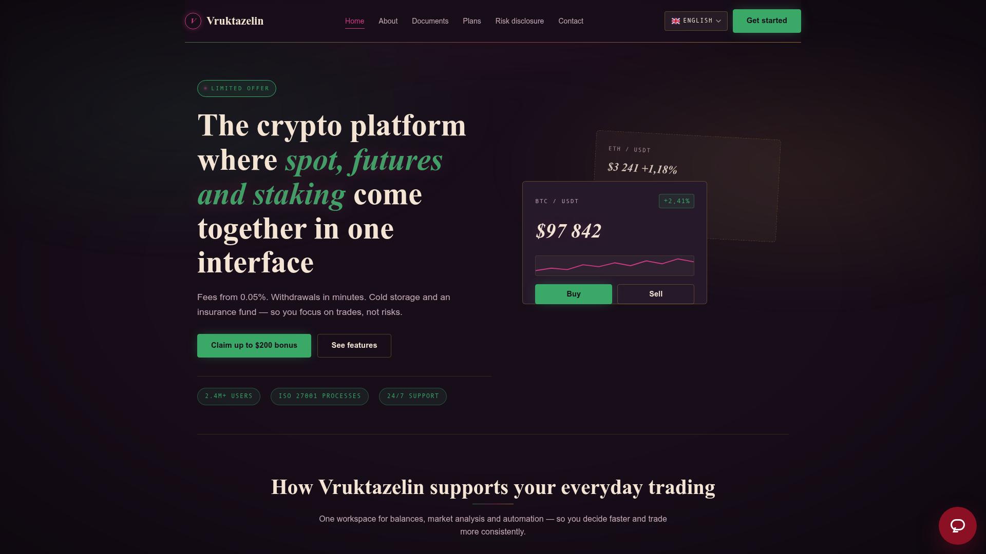 Screenshot vruktazelin.tech
