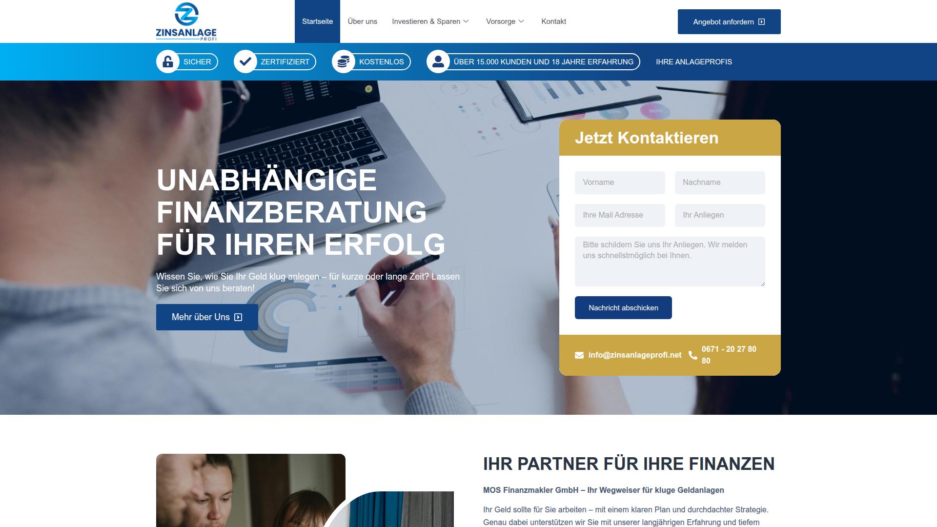 Screenshot zinsanlageprofi.net