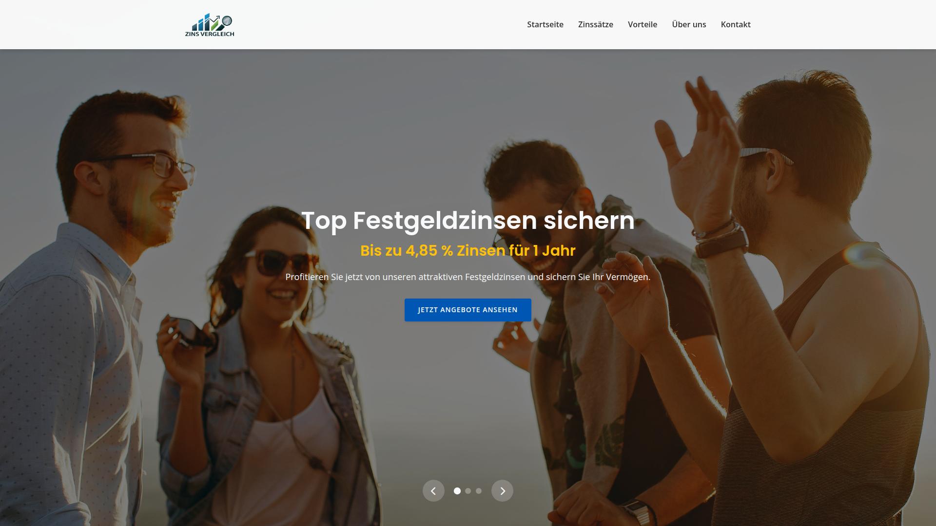 Screenshot zinsvergleich365.de