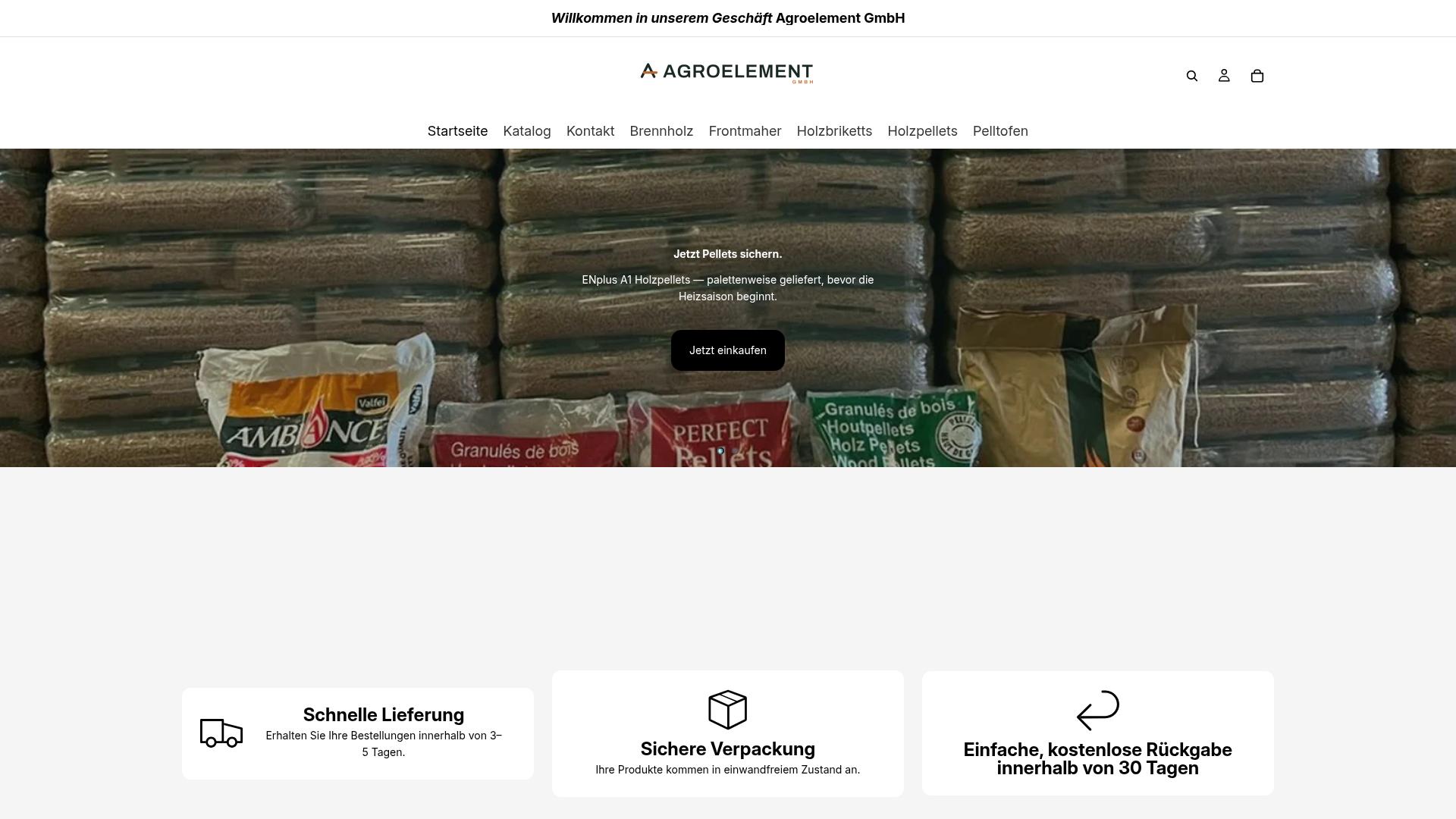 Screenshot agroelementgmbh.de