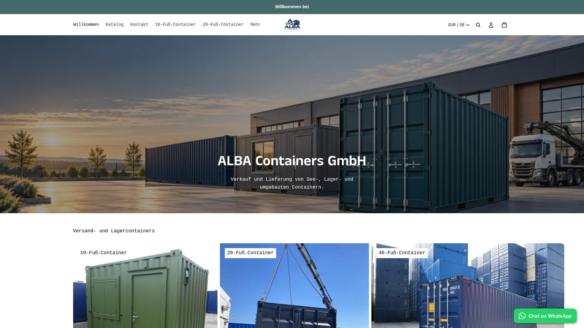 Screenshot albacontainersgmbh.de