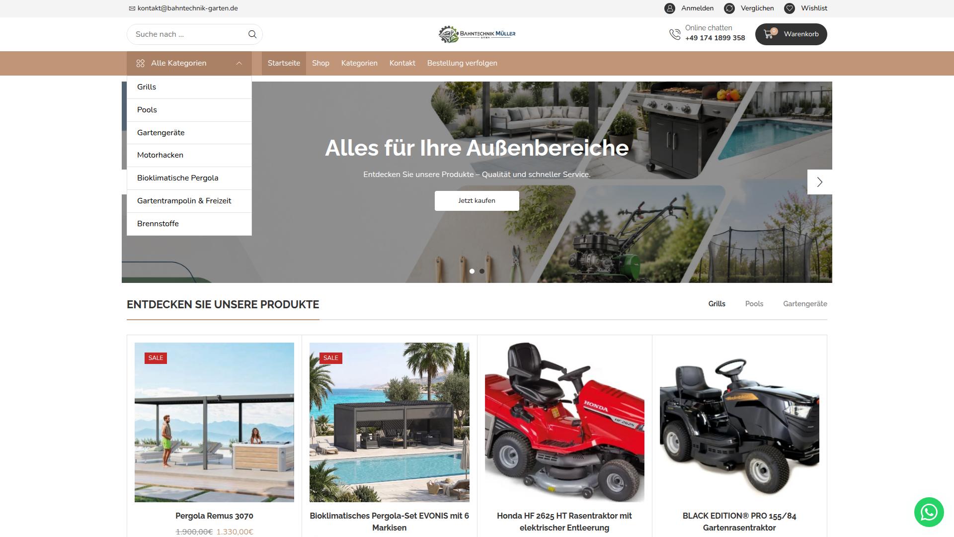 Screenshot bahntechnik-garten.de