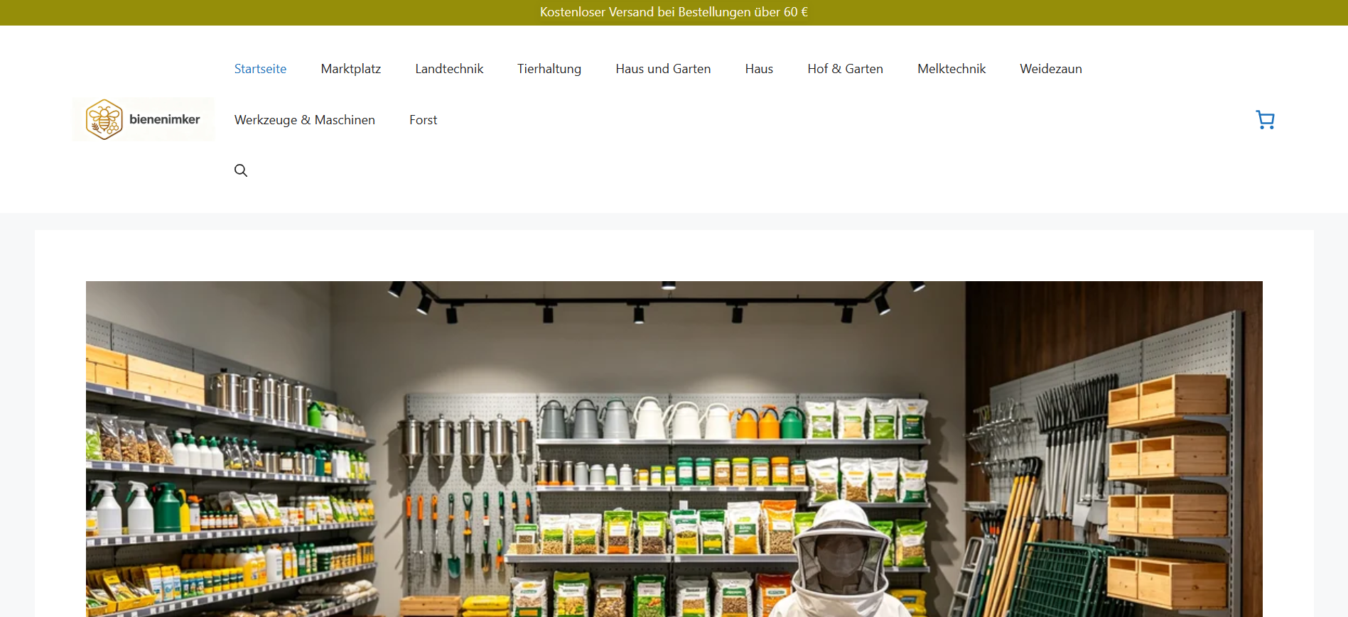 Screenshot bienenimker.com