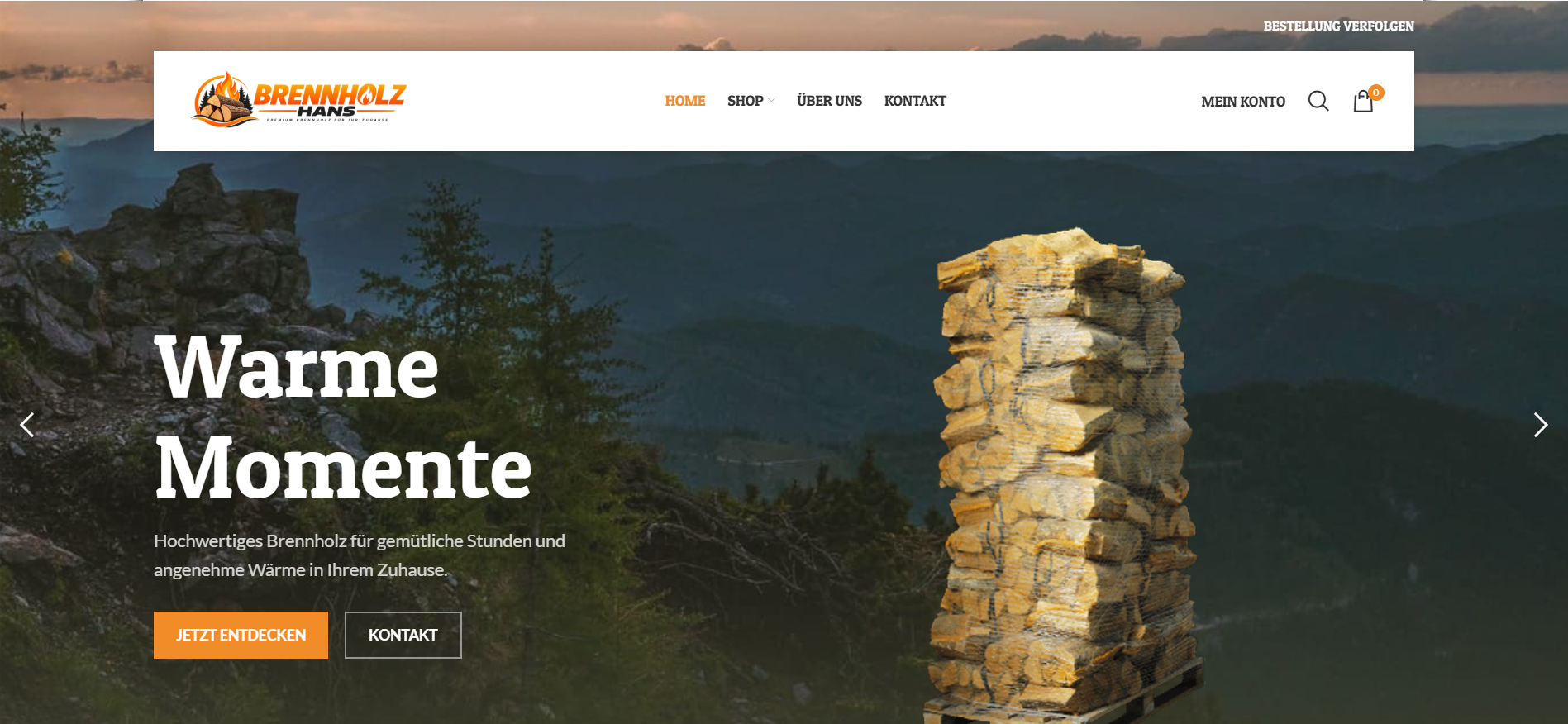 Screenshot brennholz-hans.de