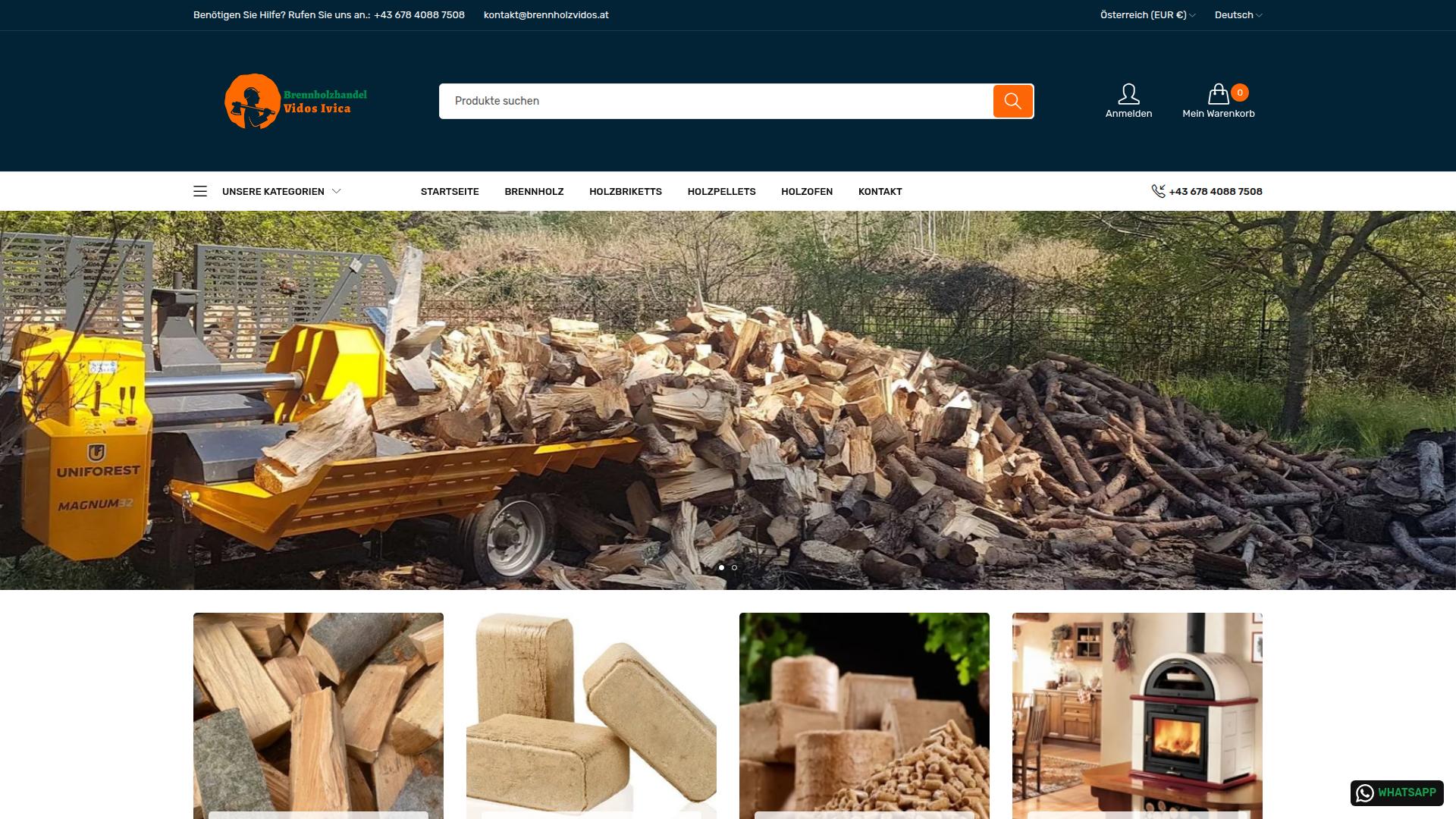 Screenshot brennholzvidos.at