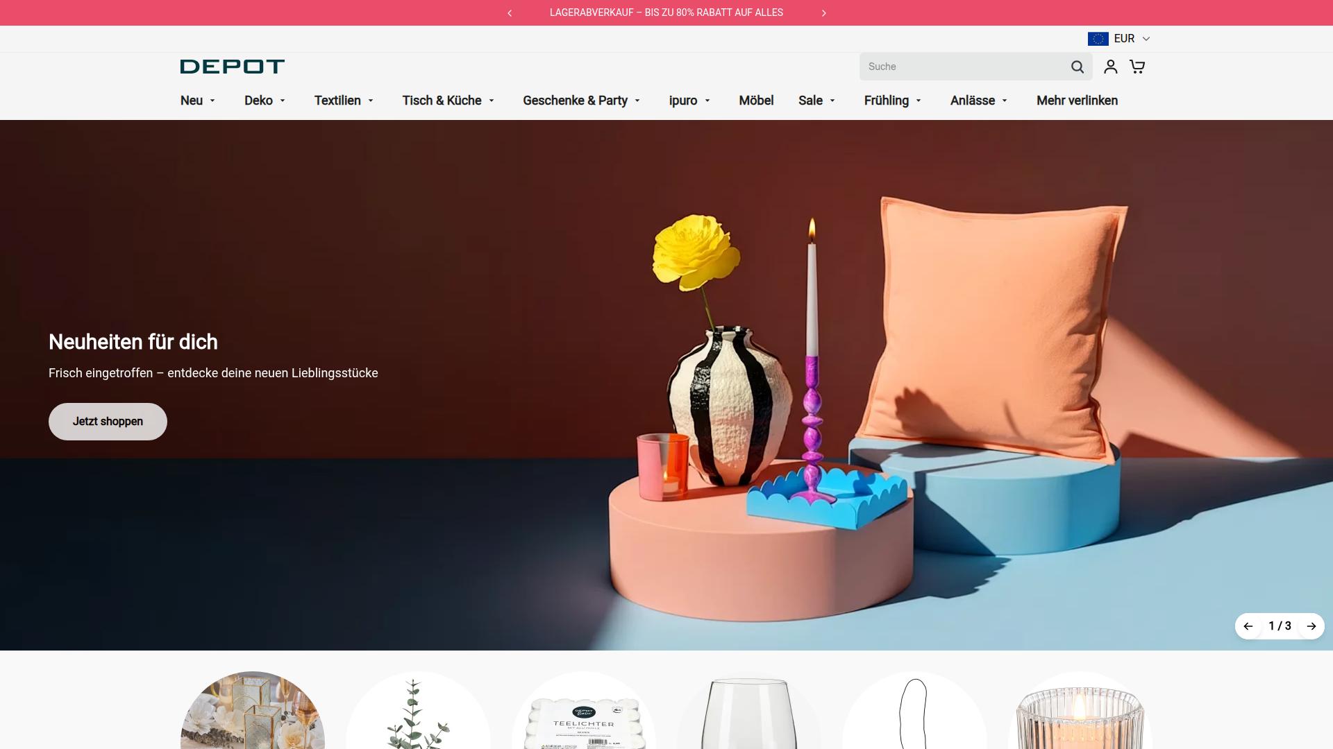 Screenshot depot-official.com