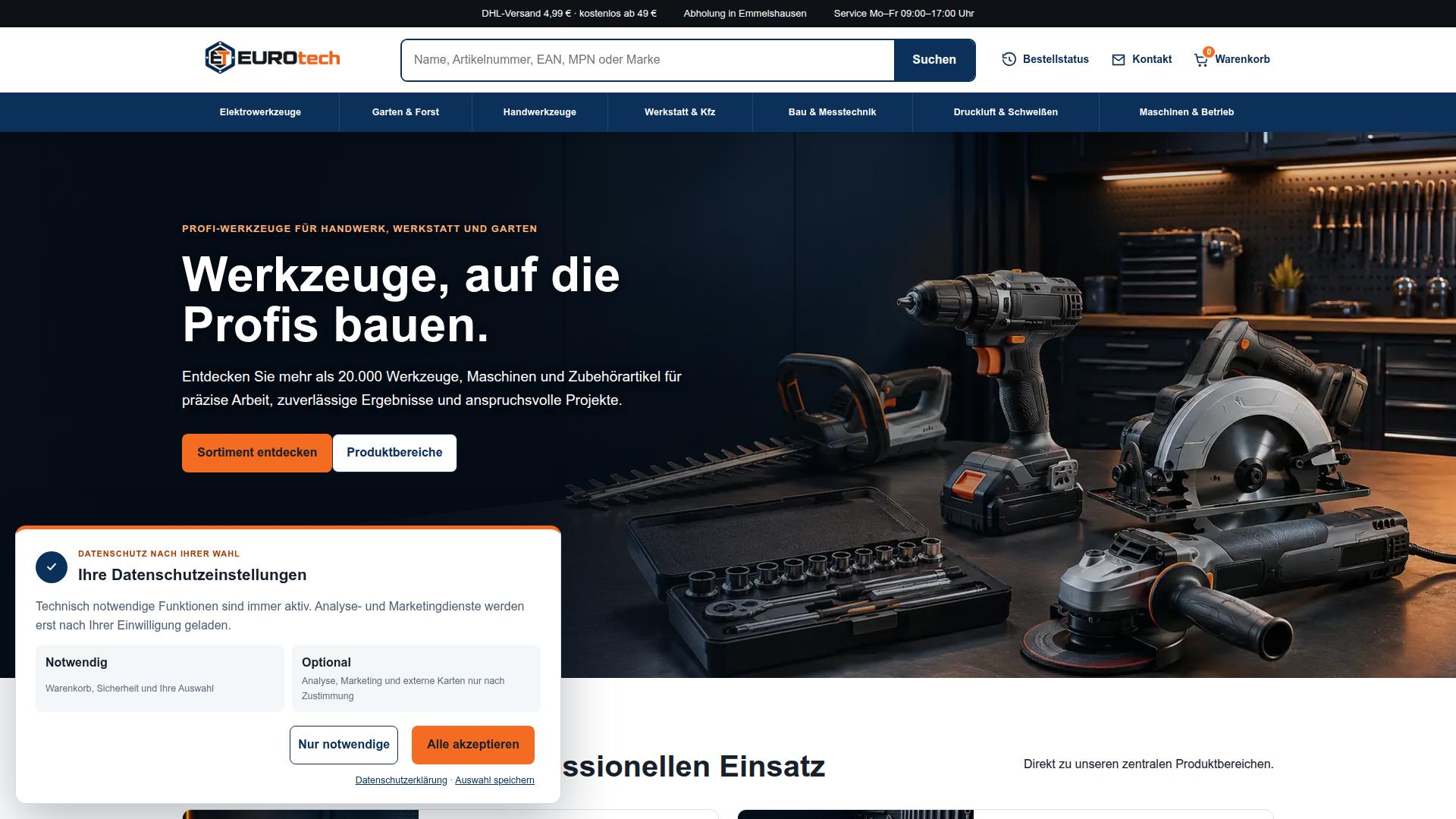 Screenshot eurotech-diamant.de