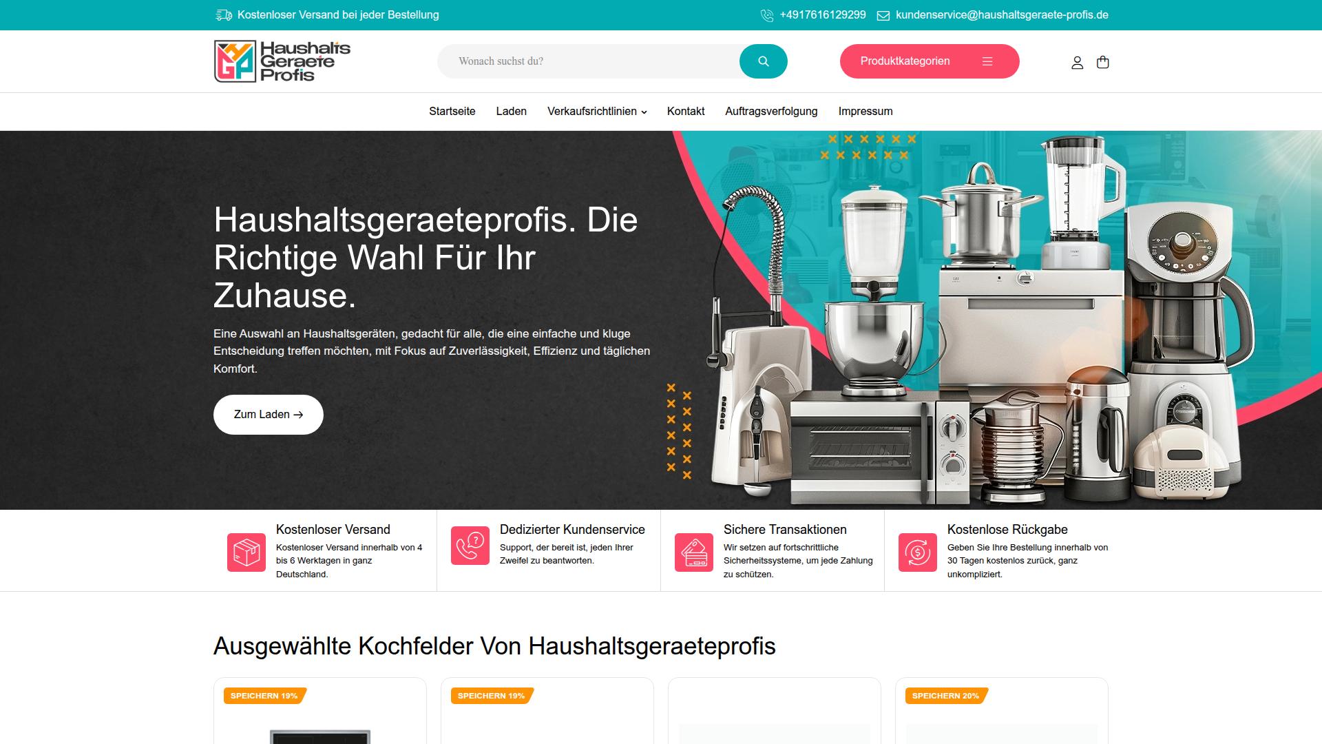 Screenshot haushaltsgeraete-profis.de