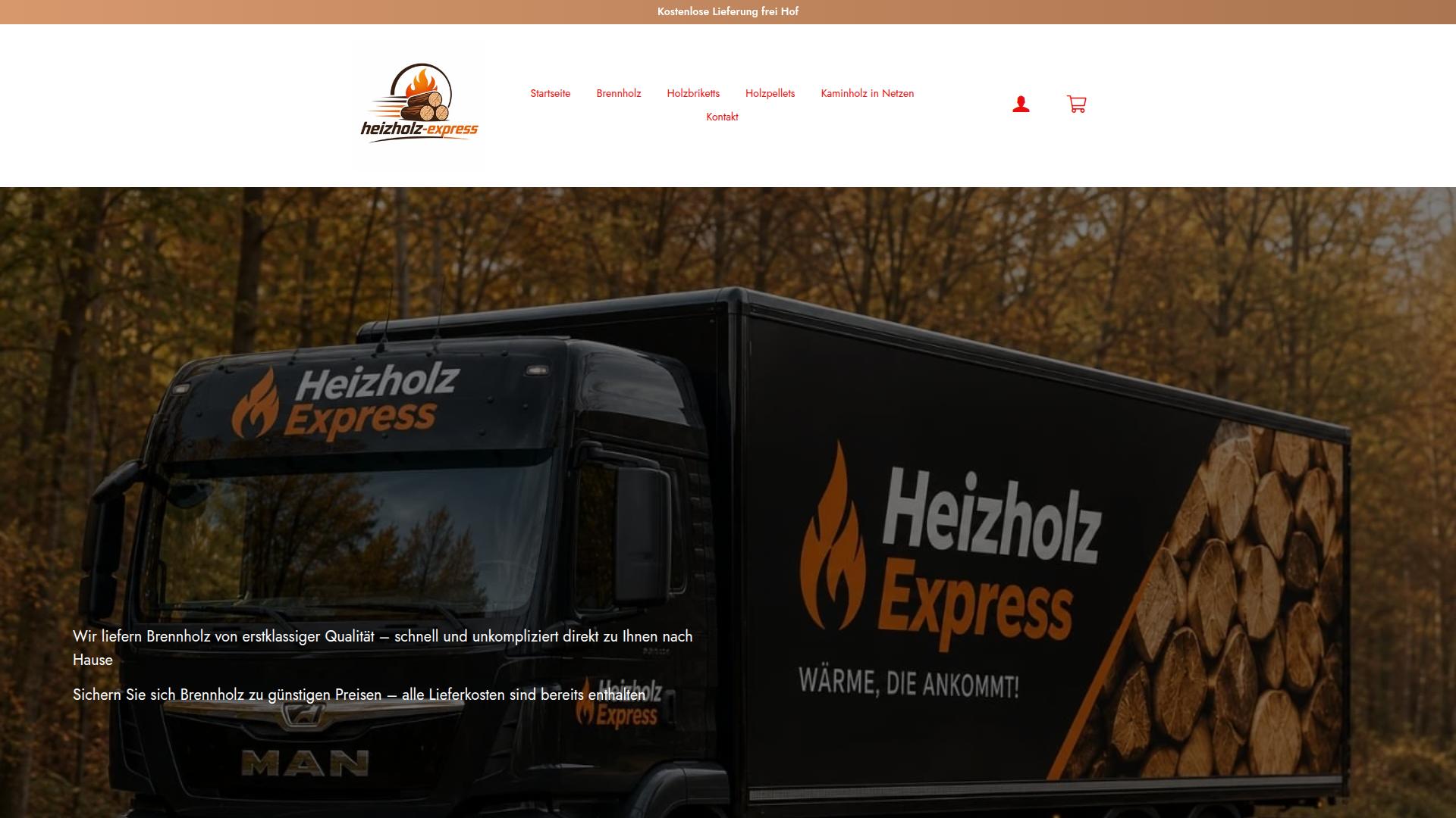 Screenshot heizholz-express.com