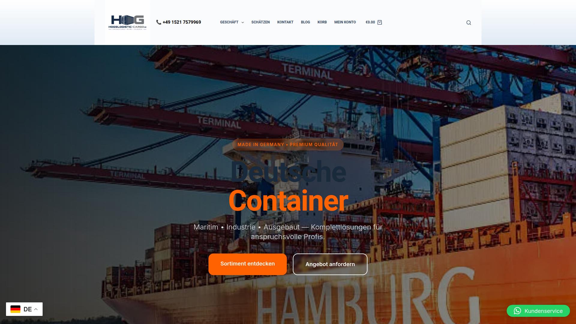Screenshot hogslogistic-cargo.de