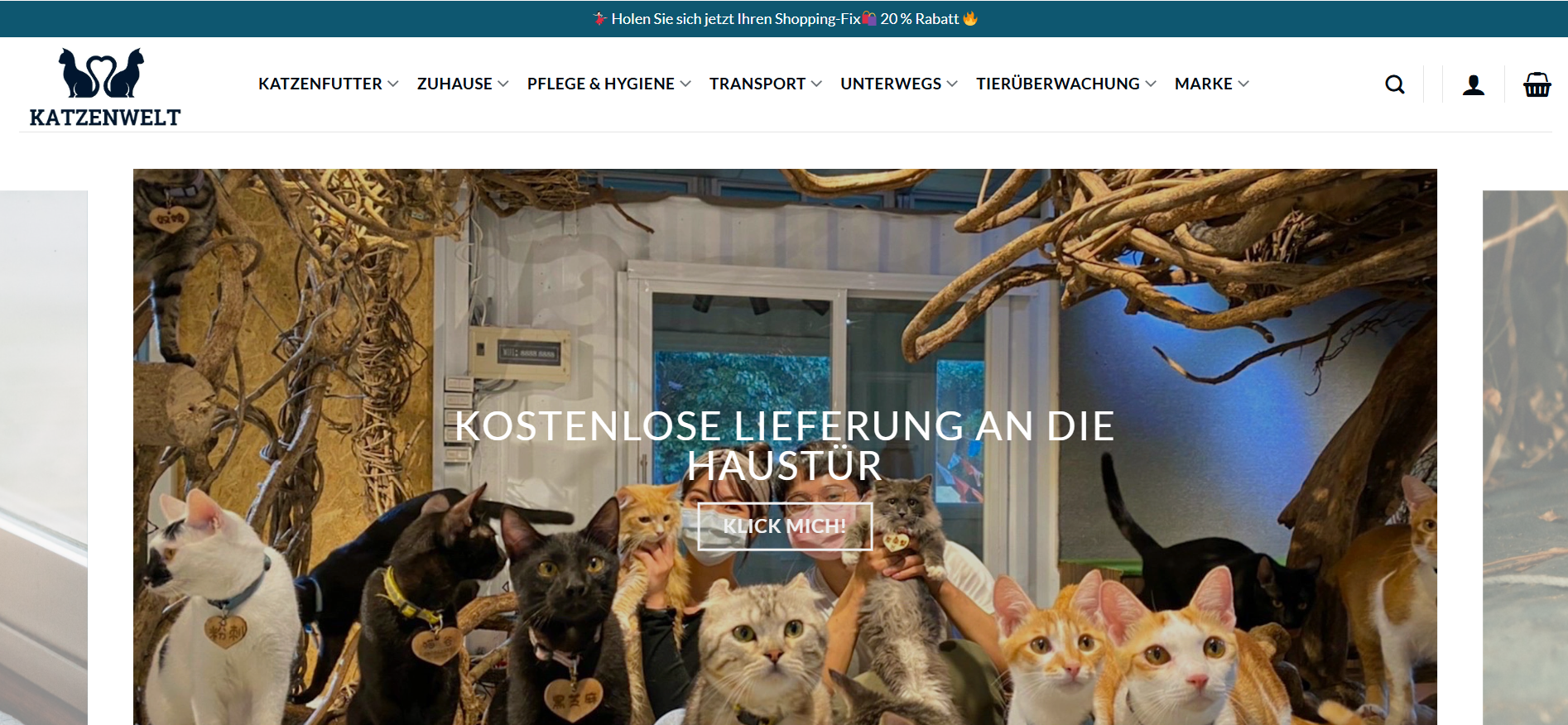 Screenshot katzenweltde.com