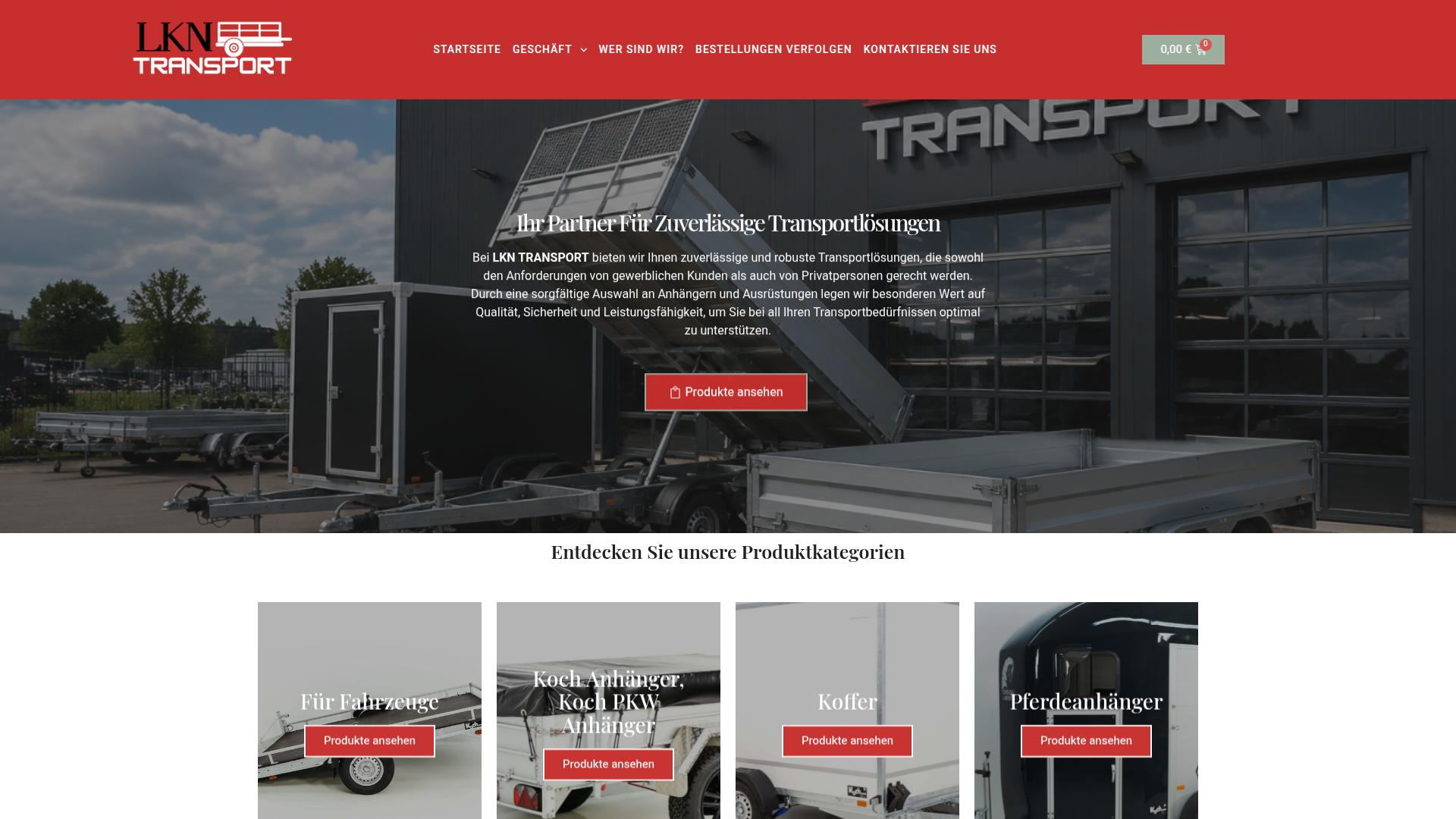Screenshot lkntransport.com