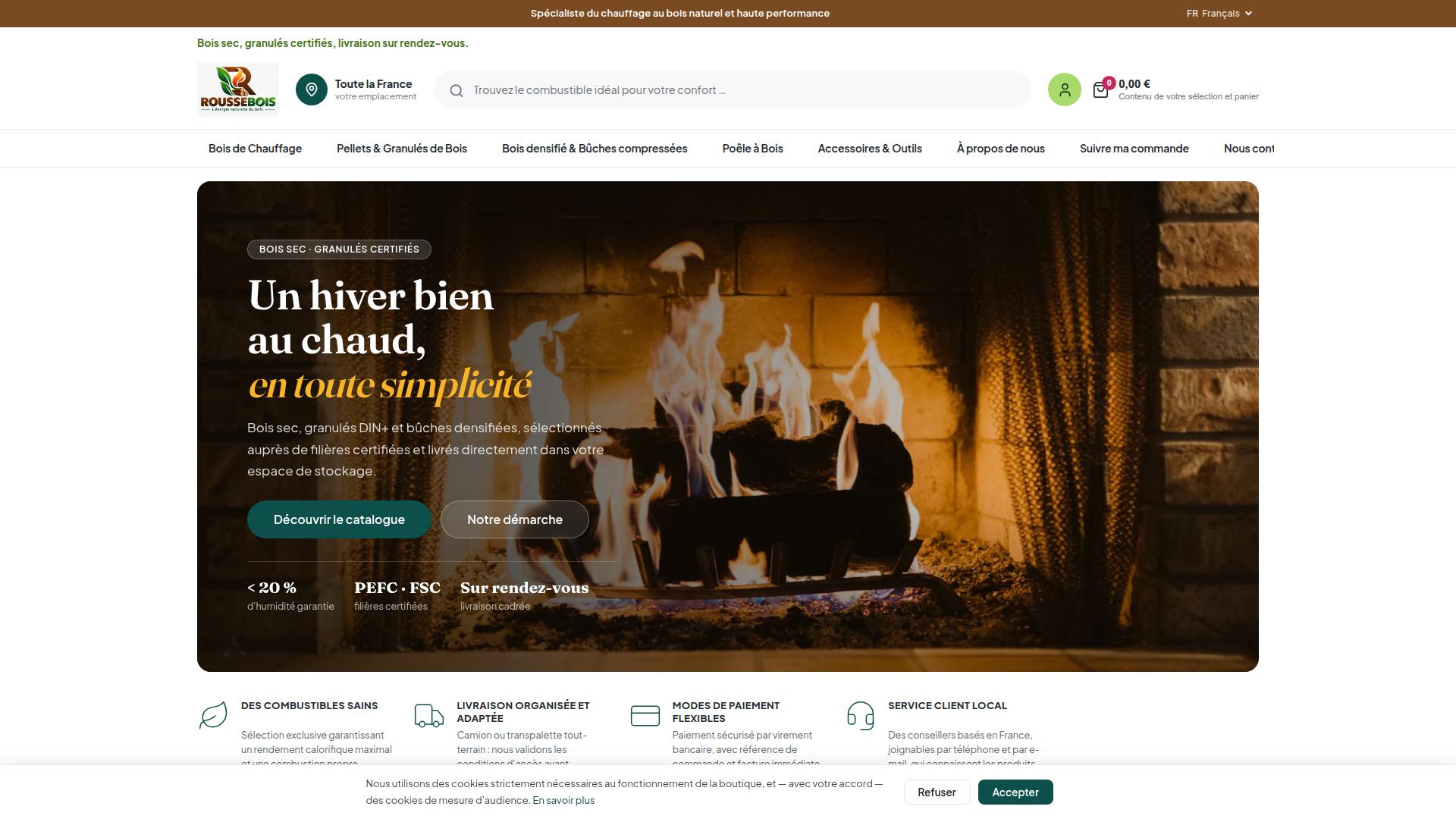 Screenshot roussebois.com