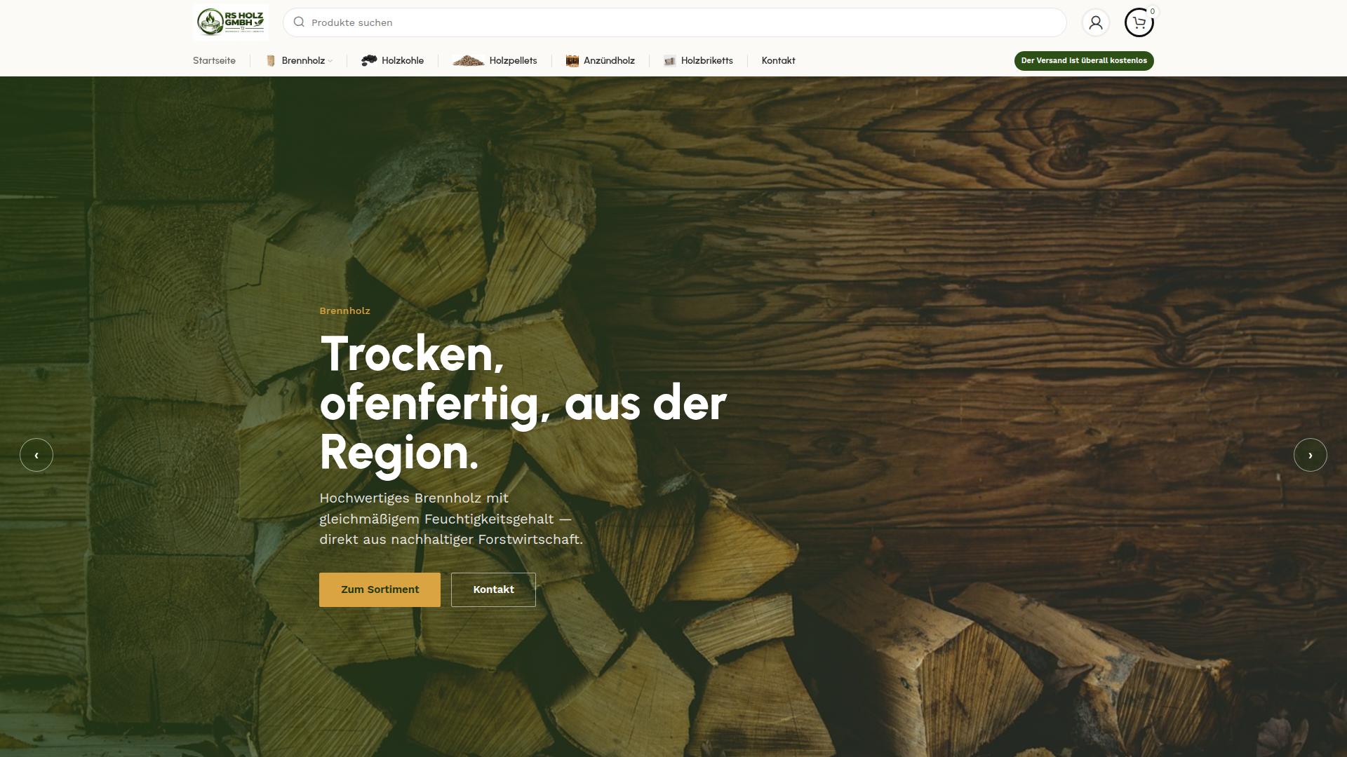 Screenshot rsholzgmbh.de