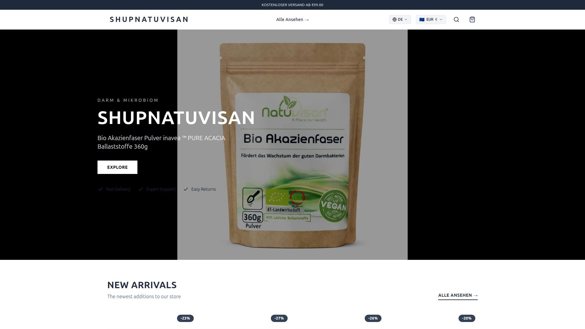 Screenshot shupnatuvisan.com