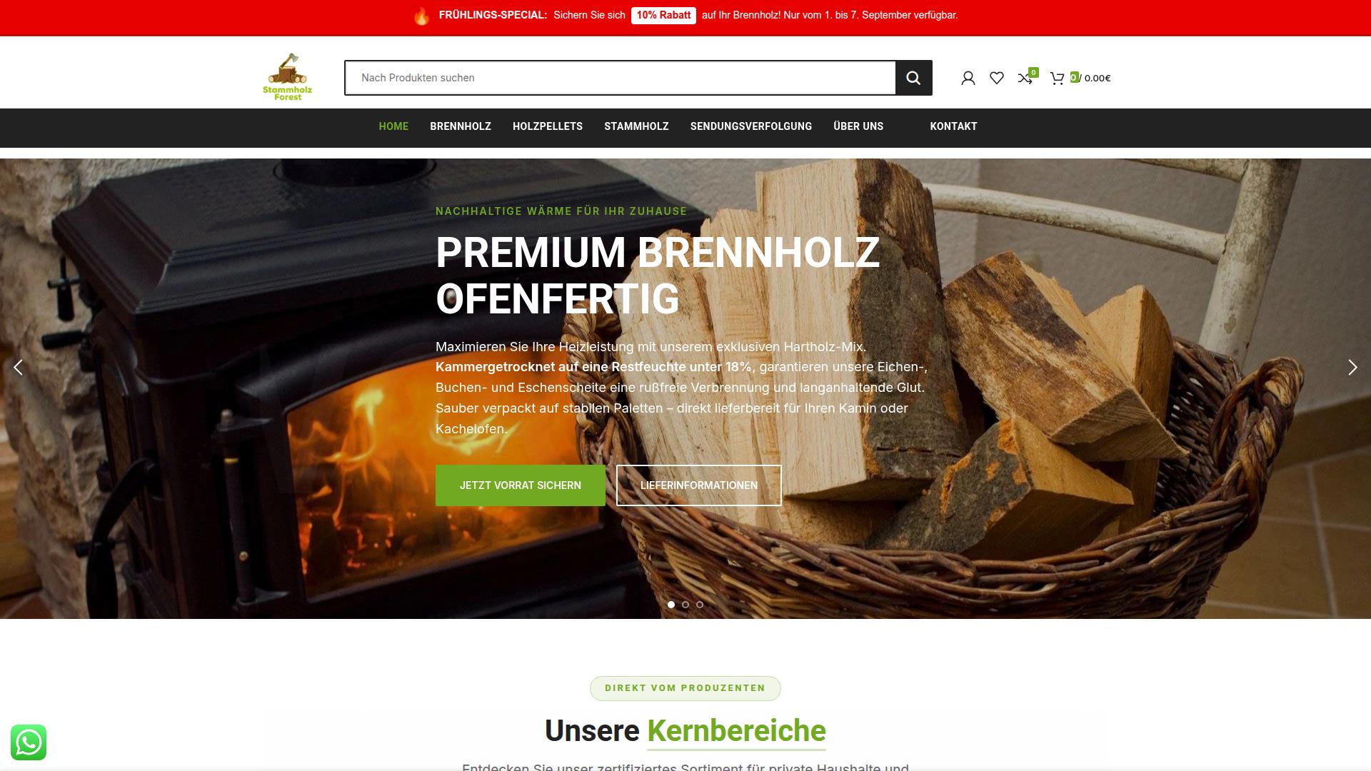 Screenshot stammholz-forest.com