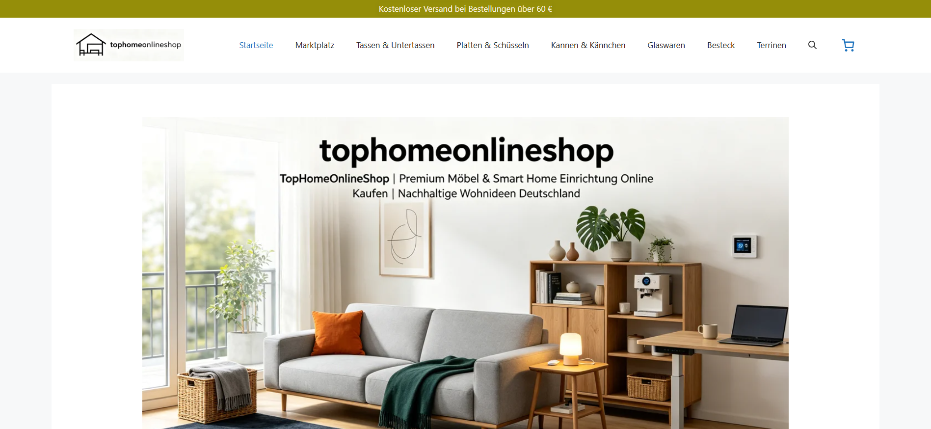 Screenshot tophomeonlineshop.com