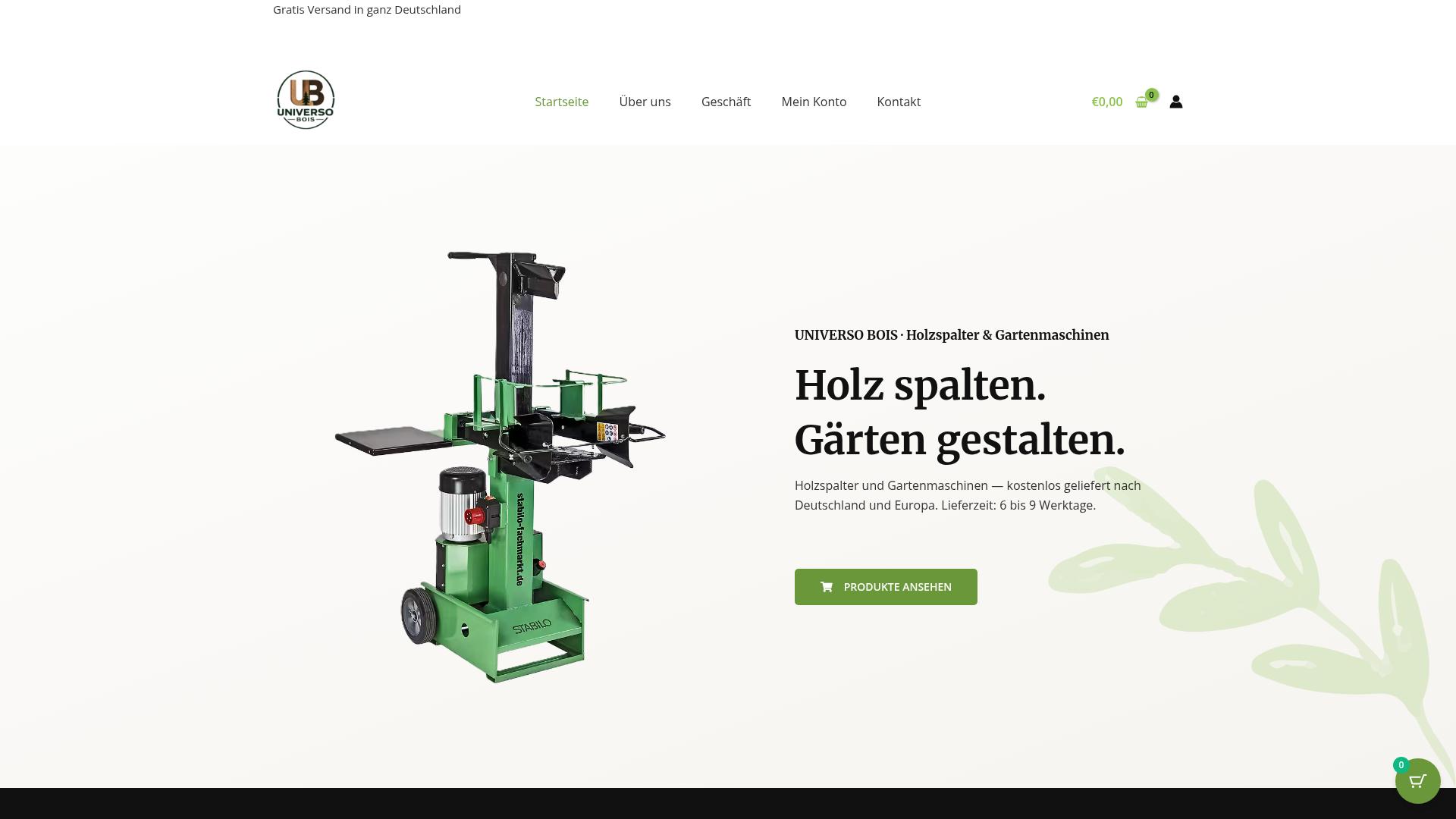 Screenshot universo-bois.com
