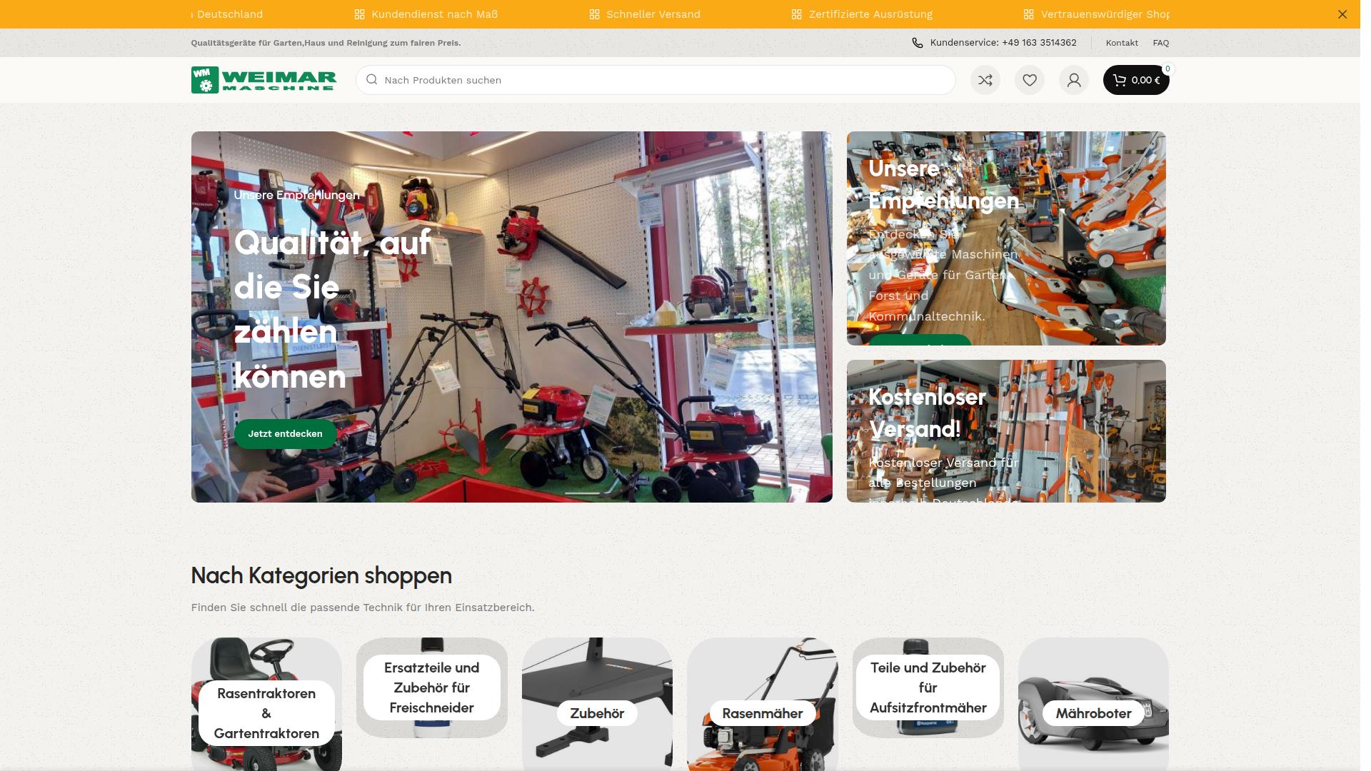 Screenshot weimar-maschine.de