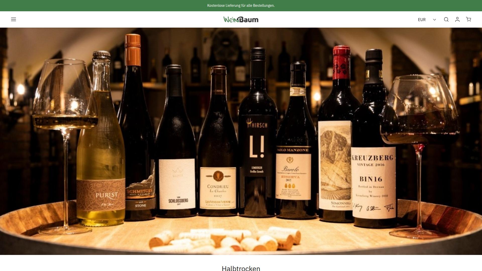 Screenshot weinvielfalt.shop