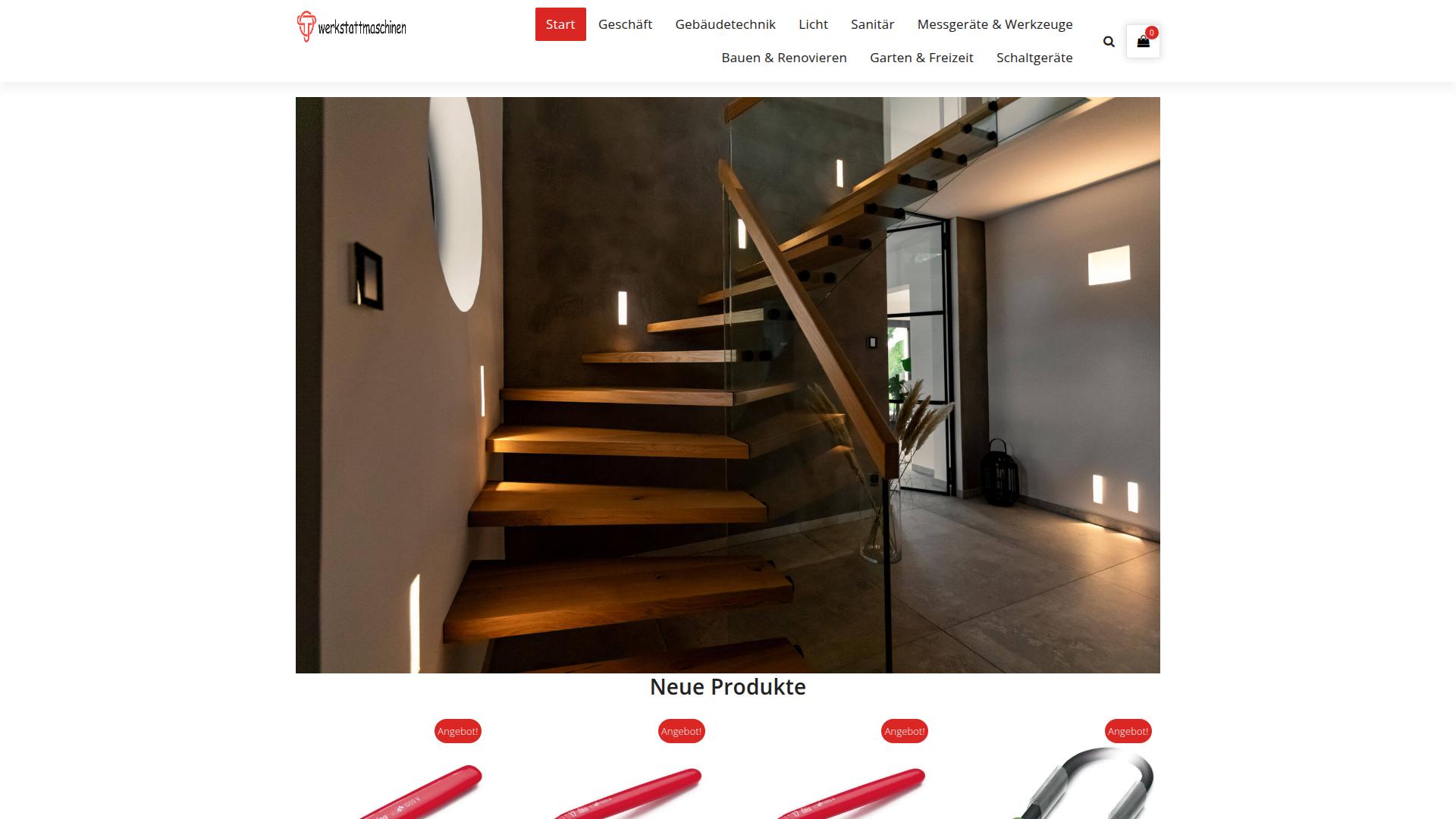 Screenshot werkstattmaschinen.com