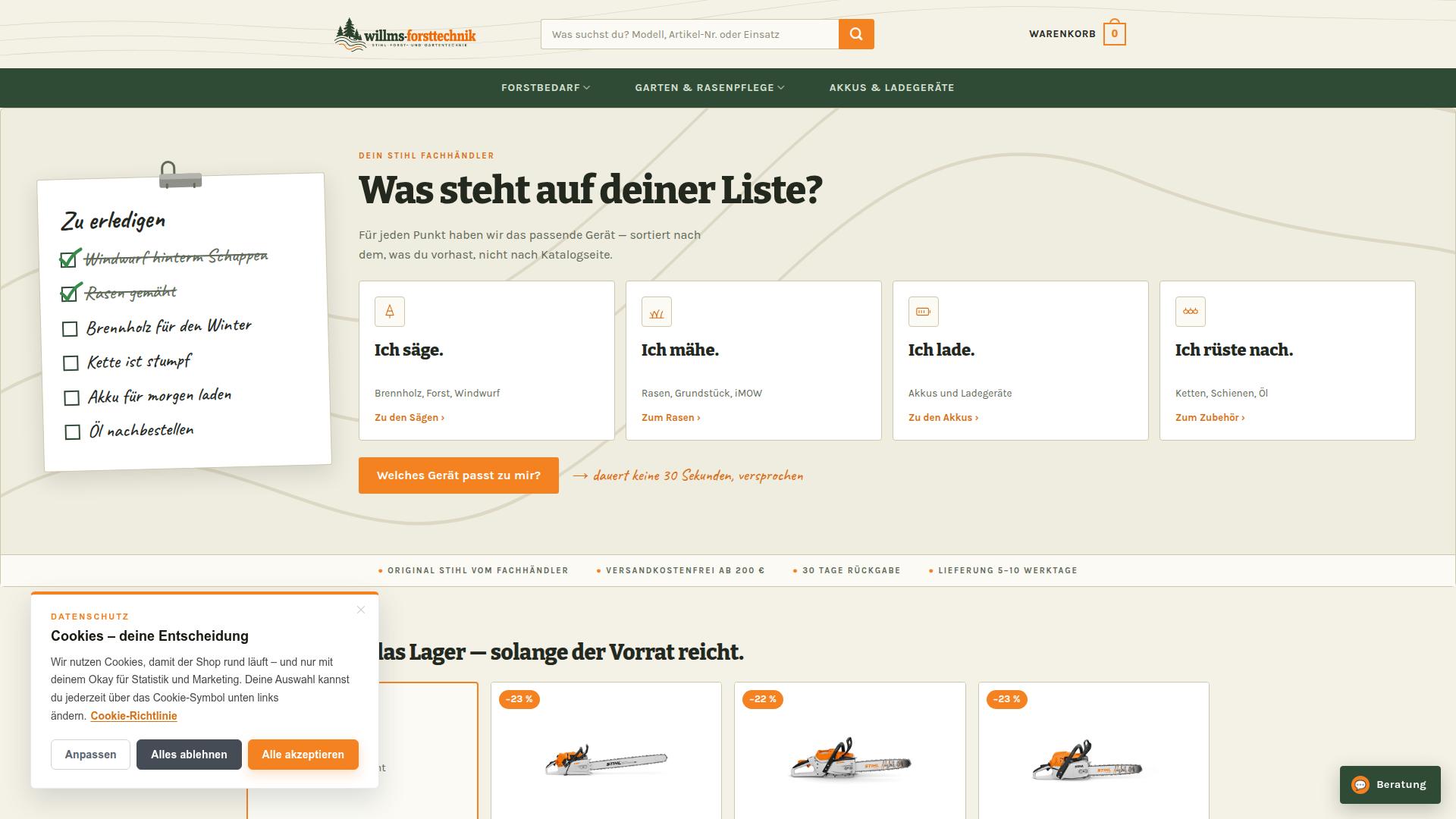 Screenshot willms-forsttechnik.de