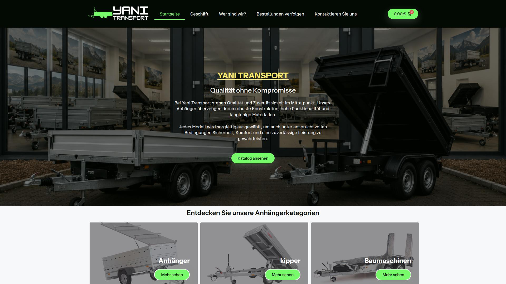 Screenshot yanitransport.com