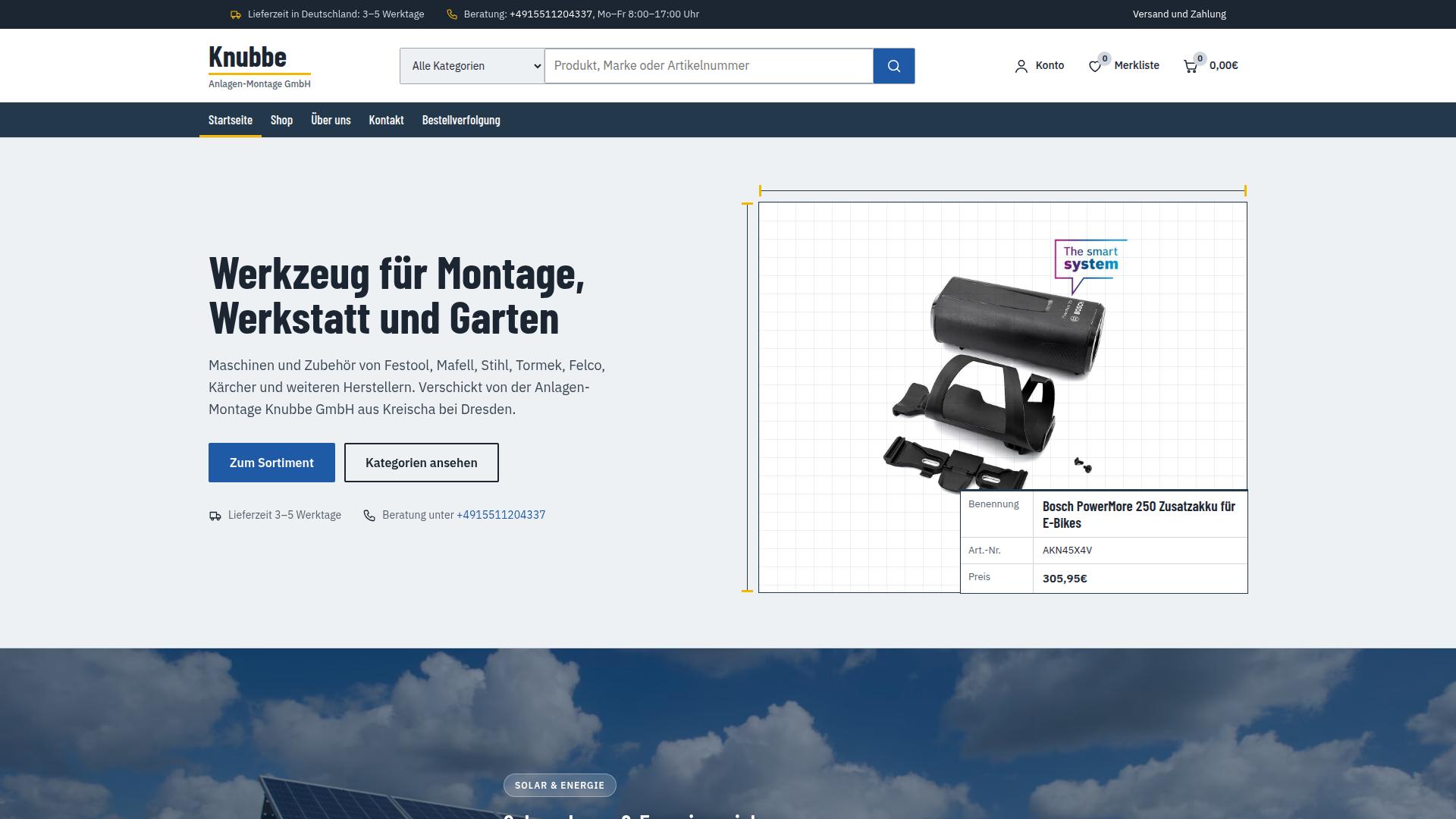 Screenshot anlagenmontage-knubbe.com