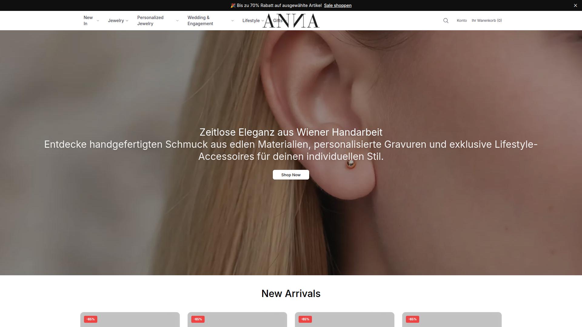 Screenshot annaijofficial.shop
