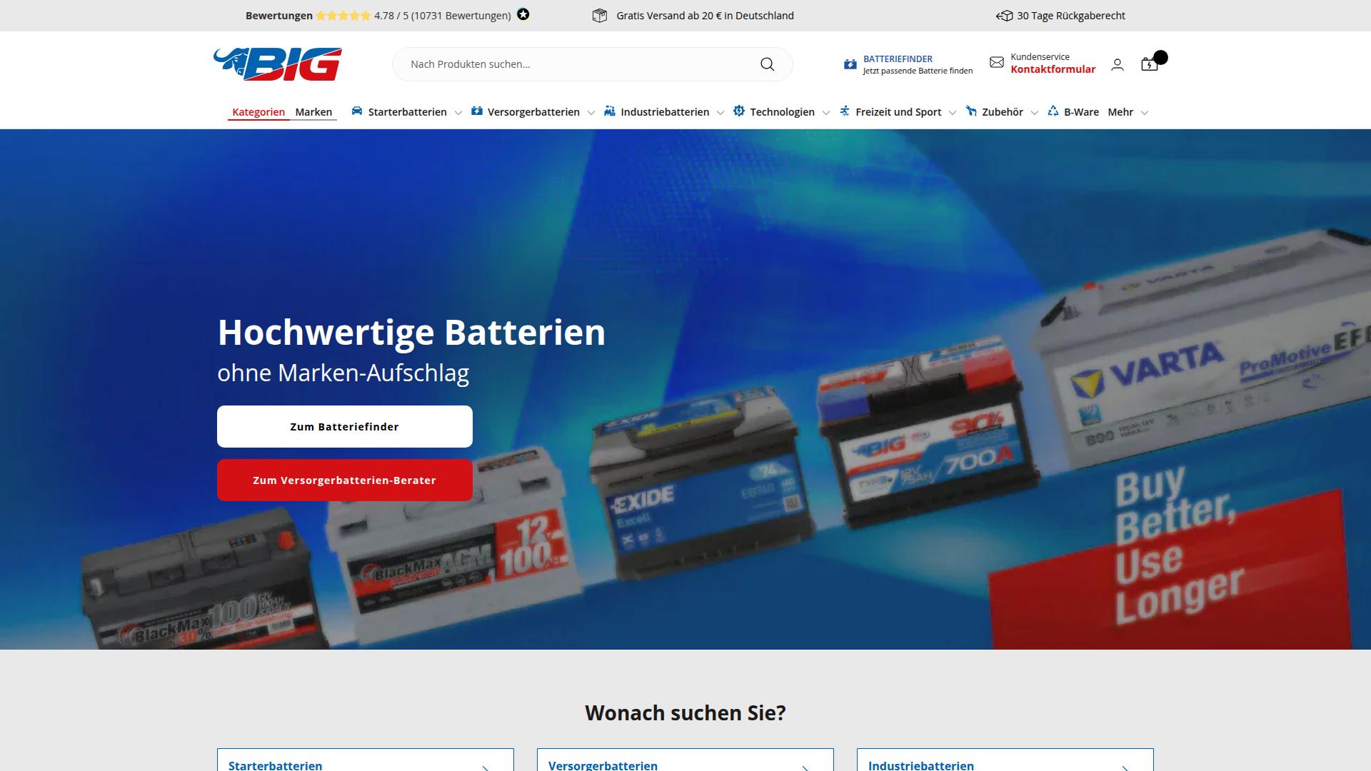 Screenshot batterie-industrie-germany.de