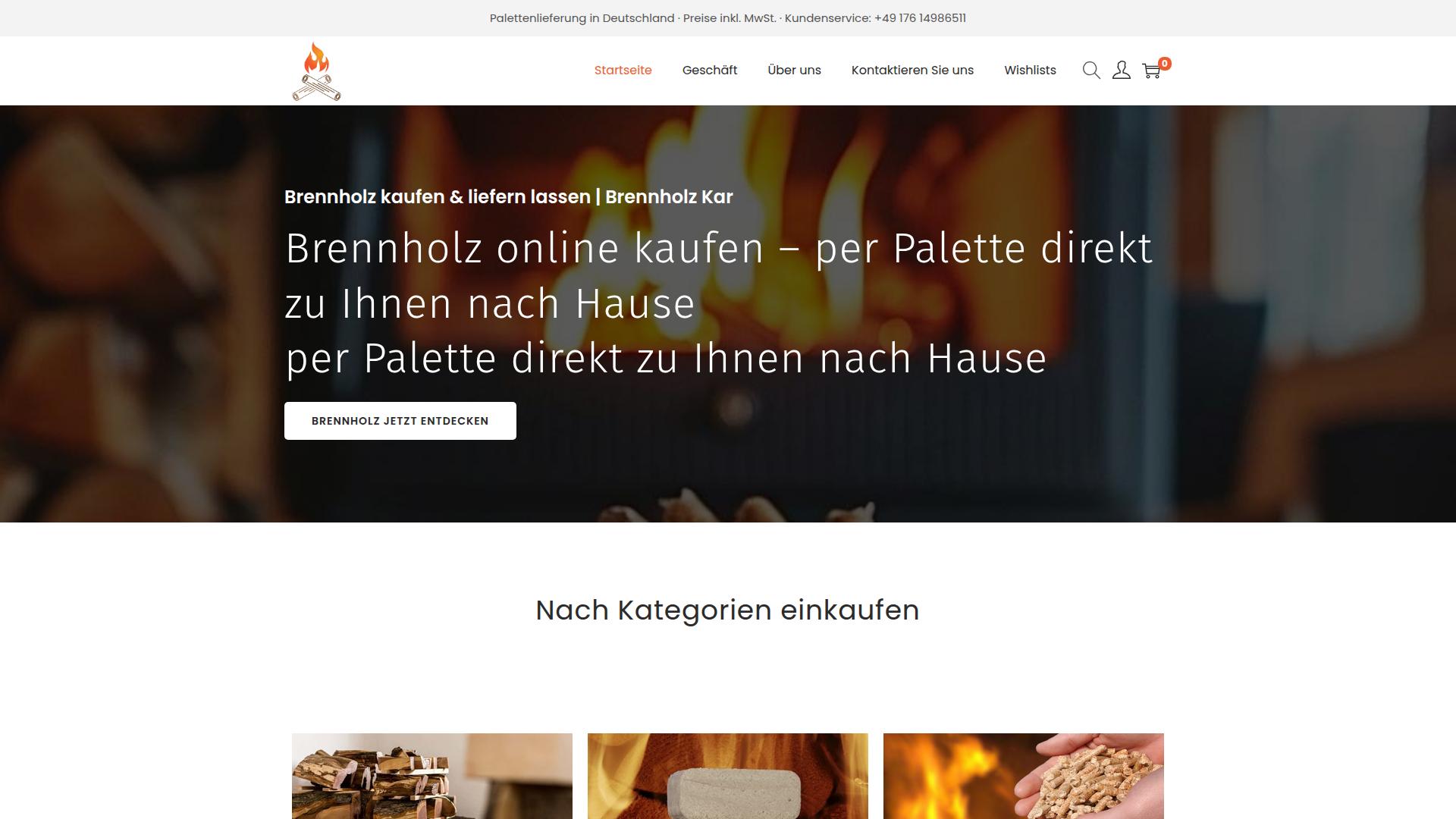 Screenshot brenholz-karl.de