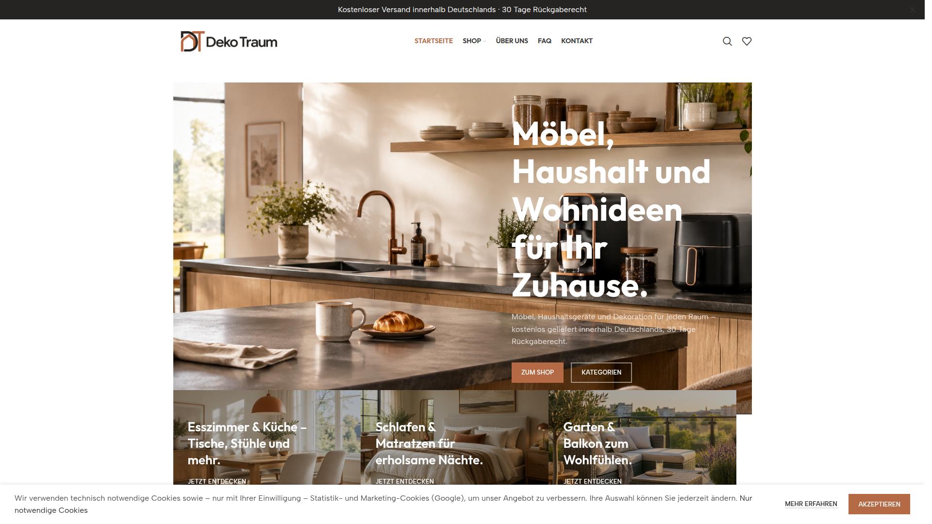 Screenshot deko-traum.shop