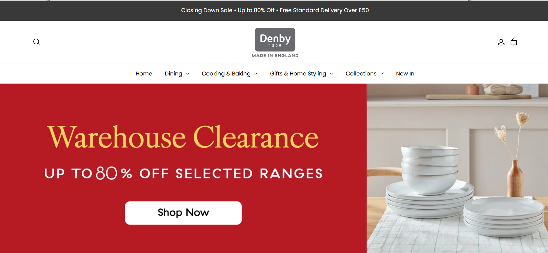 Screenshot denbypotteryuk.com