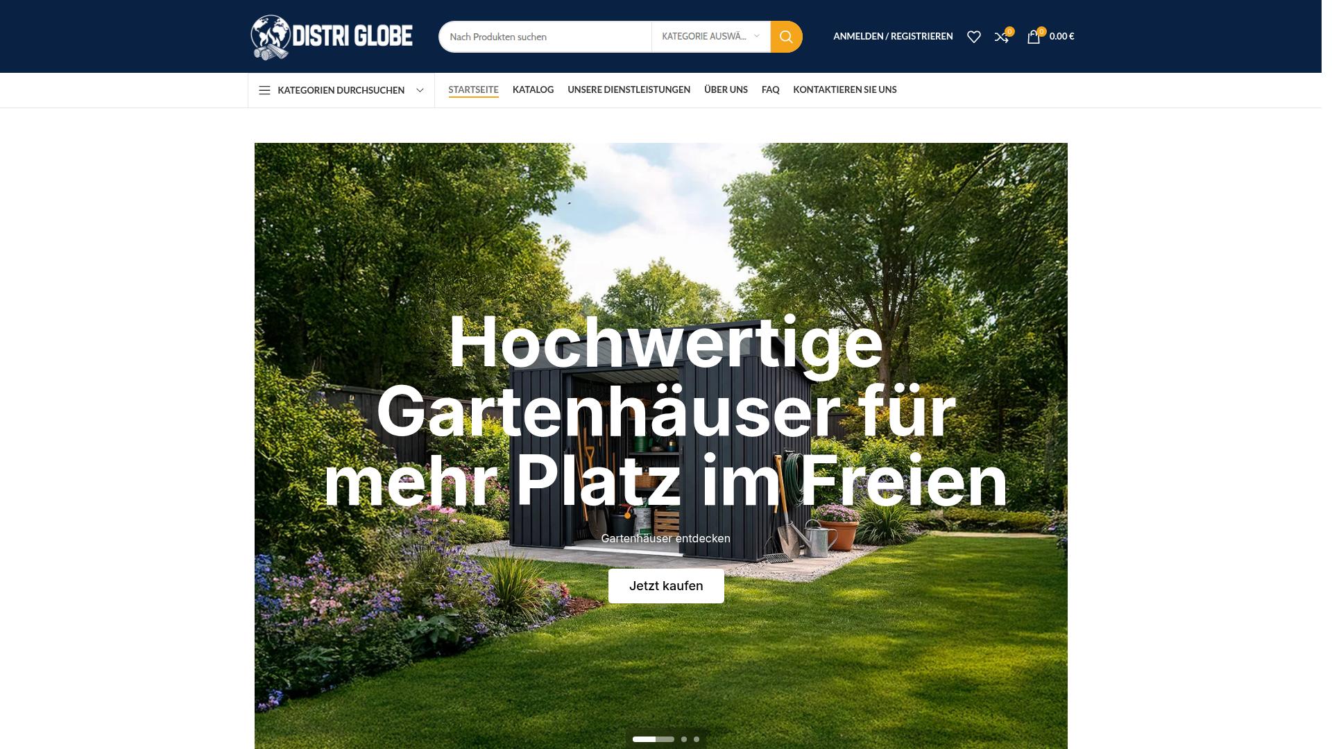 Screenshot distri-globe.de