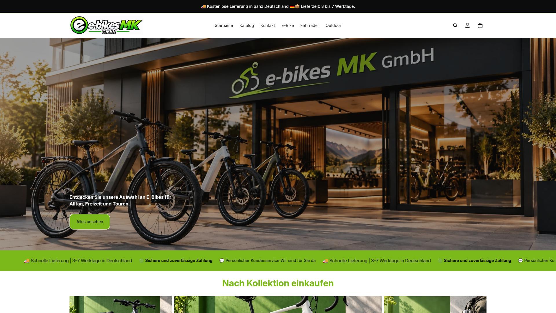 Screenshot e-bikesmkgmbh-de.com