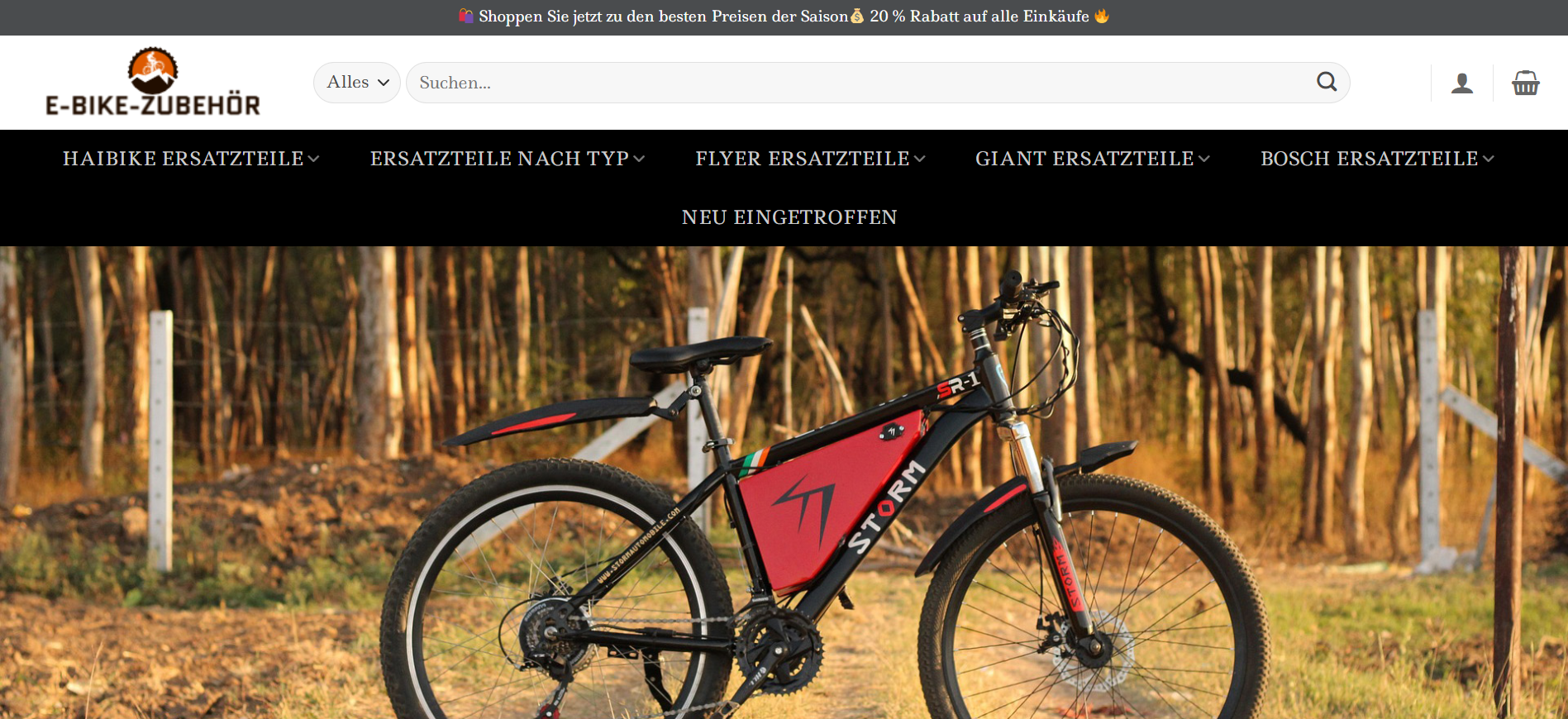 Screenshot ebikeszubehor.com