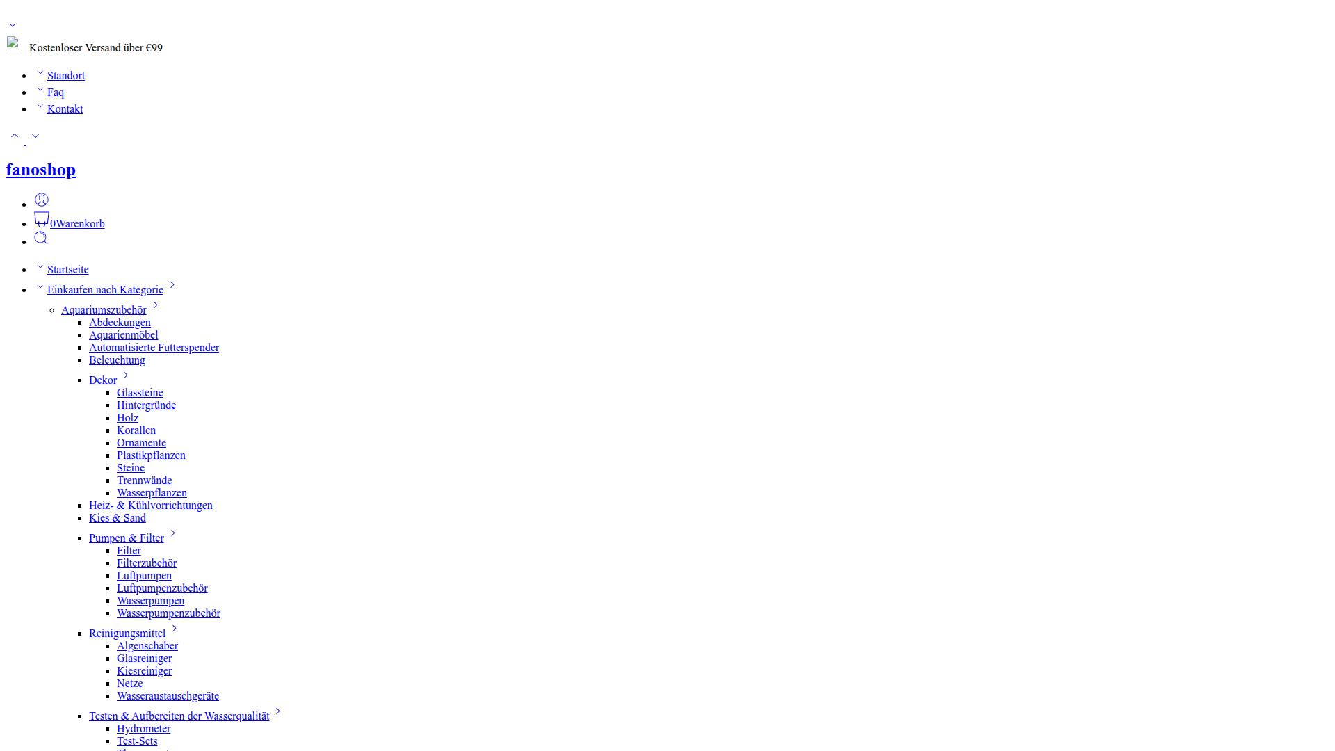 Screenshot fanoshop.de