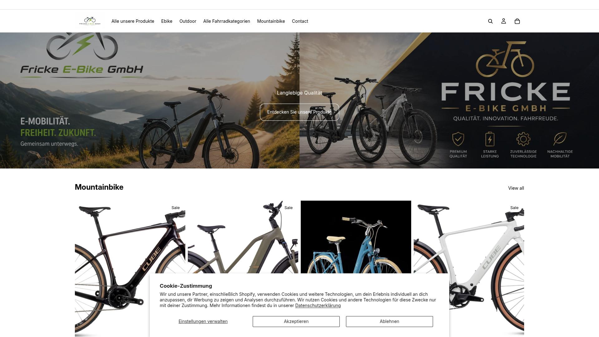 Screenshot frickee-bikegmbh.com