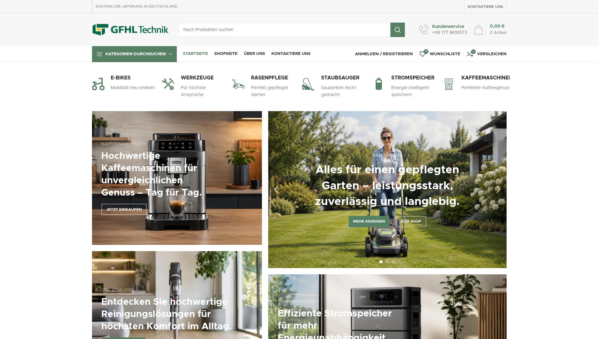 Screenshot gfhltechnik.de