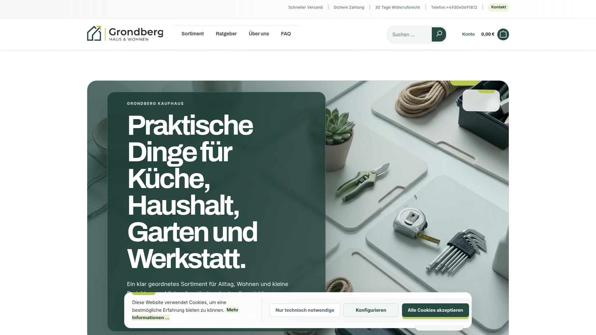 Screenshot grondberg.de