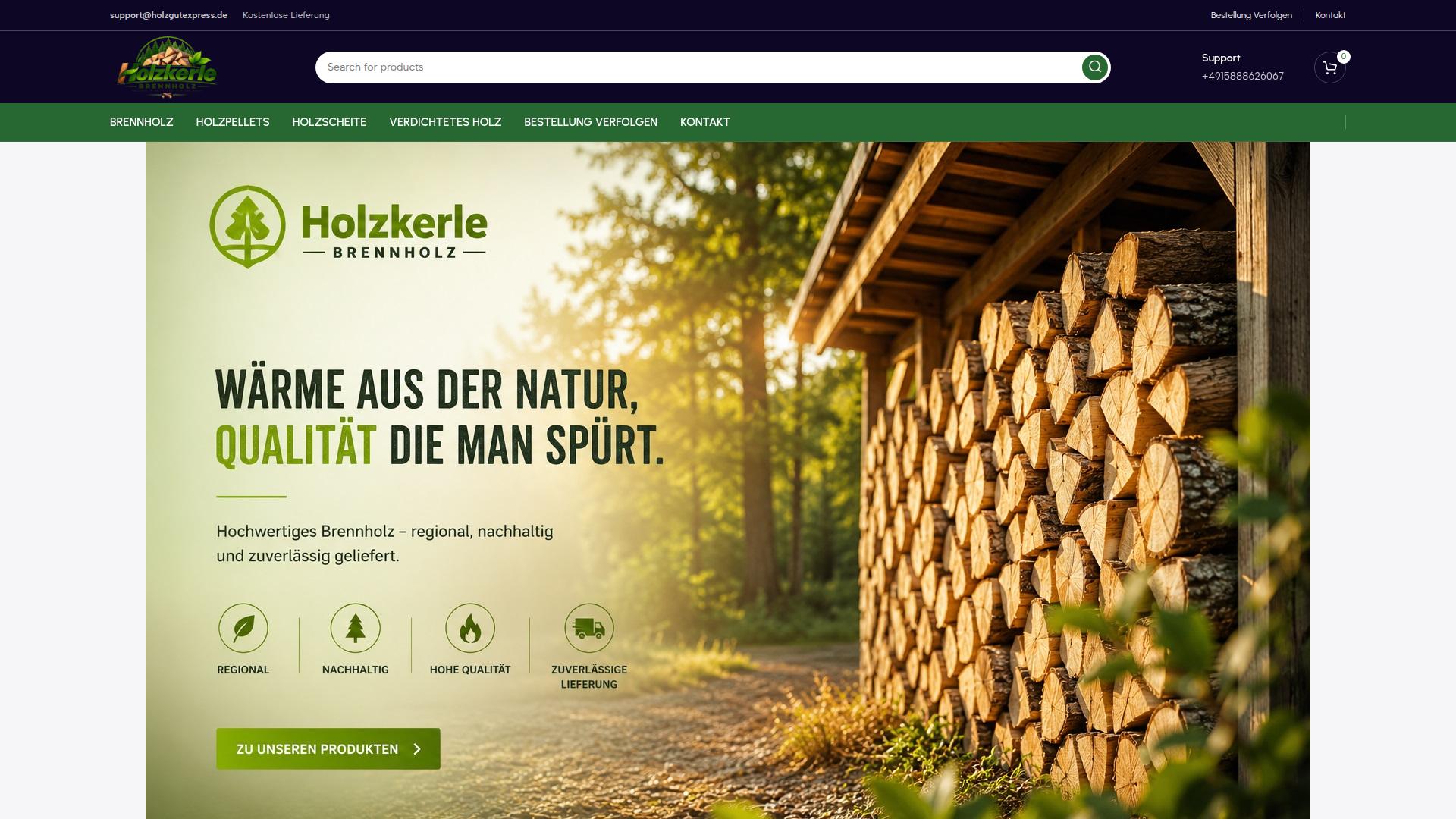 Screenshot holzgutexpress.de