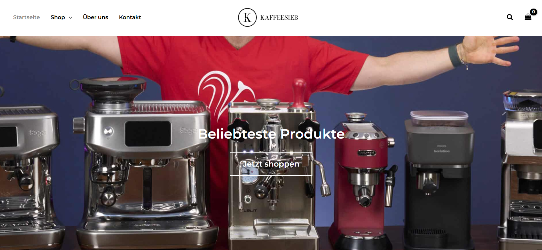 Screenshot kaffeesieb.com