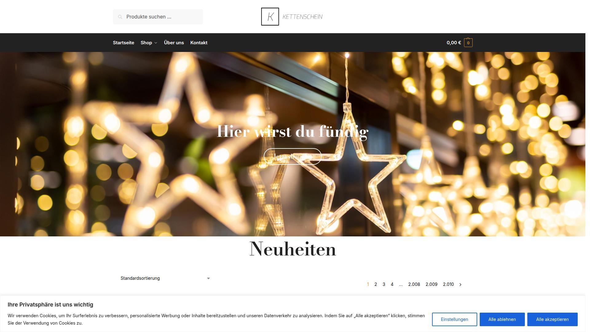 Screenshot kettenschein.com