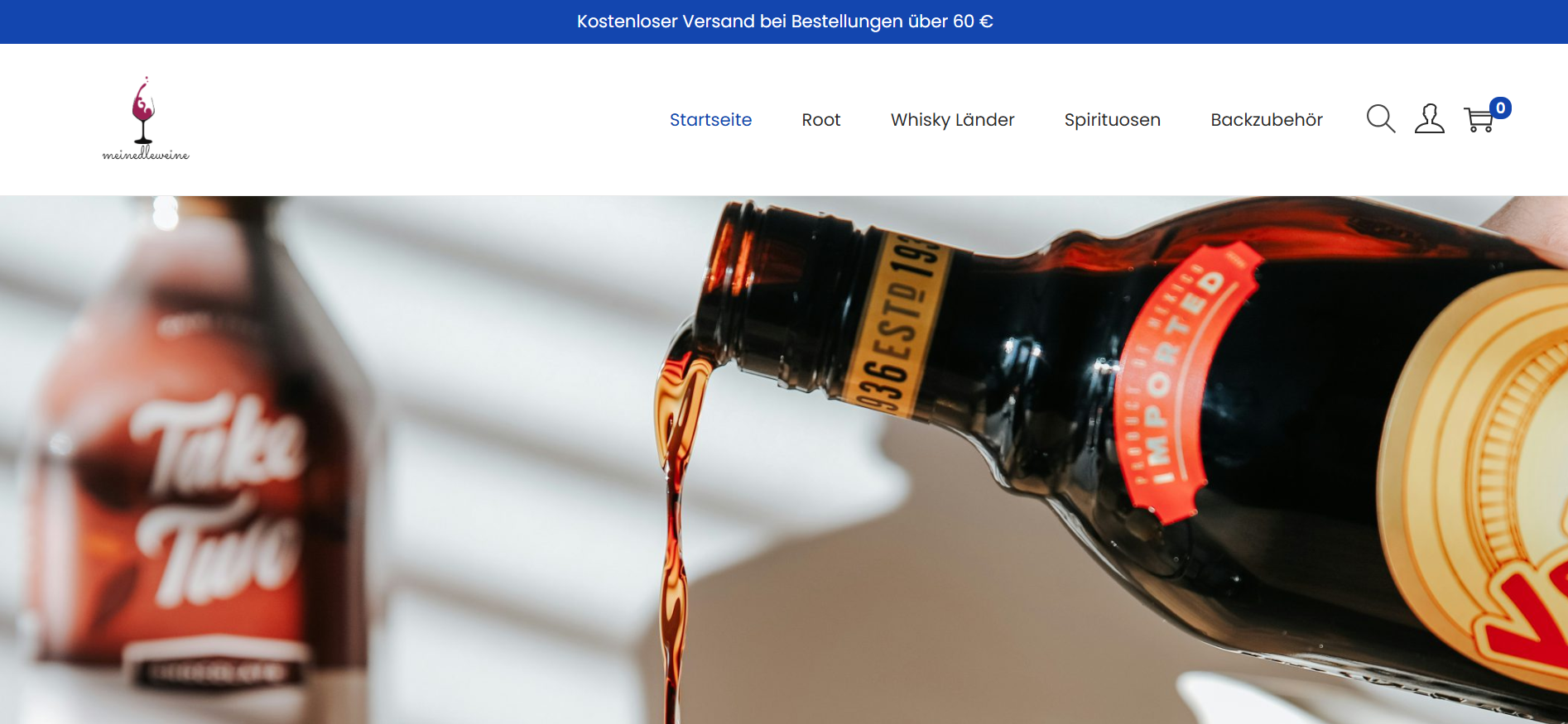 Screenshot meinedleweine.com