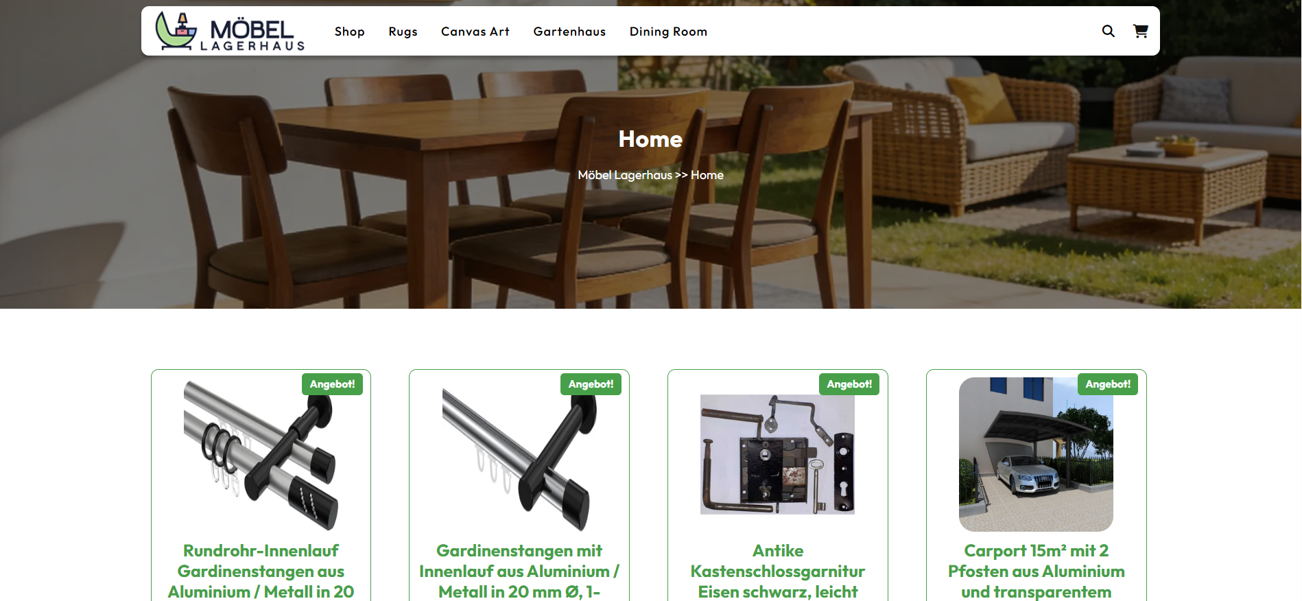 Screenshot moebellagerhaus.com