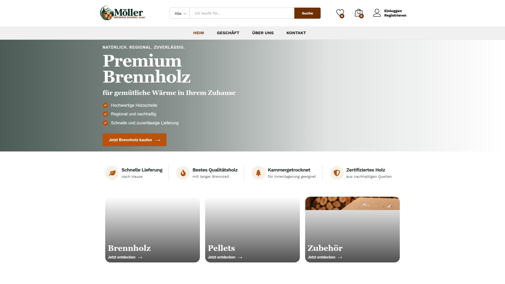 Screenshot mollergmbh.de