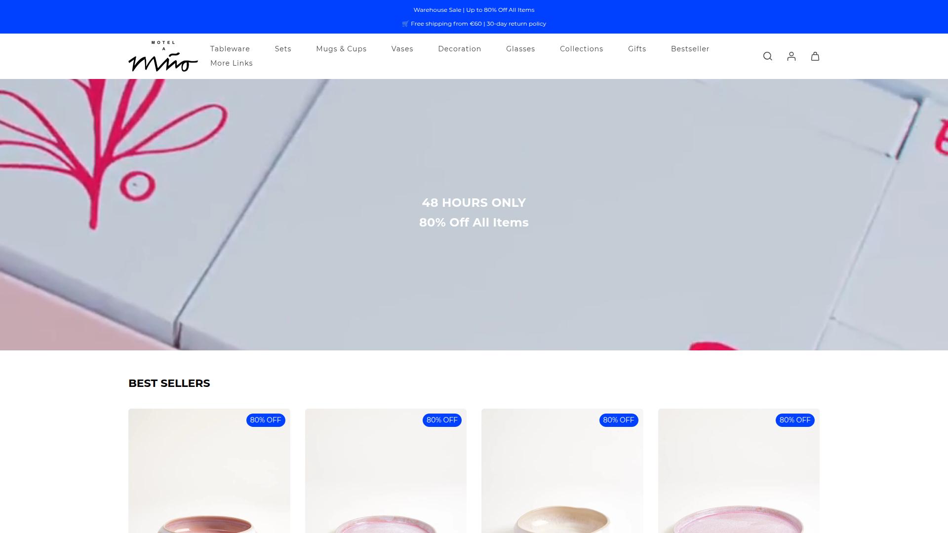 Screenshot motelamiio-sale.com